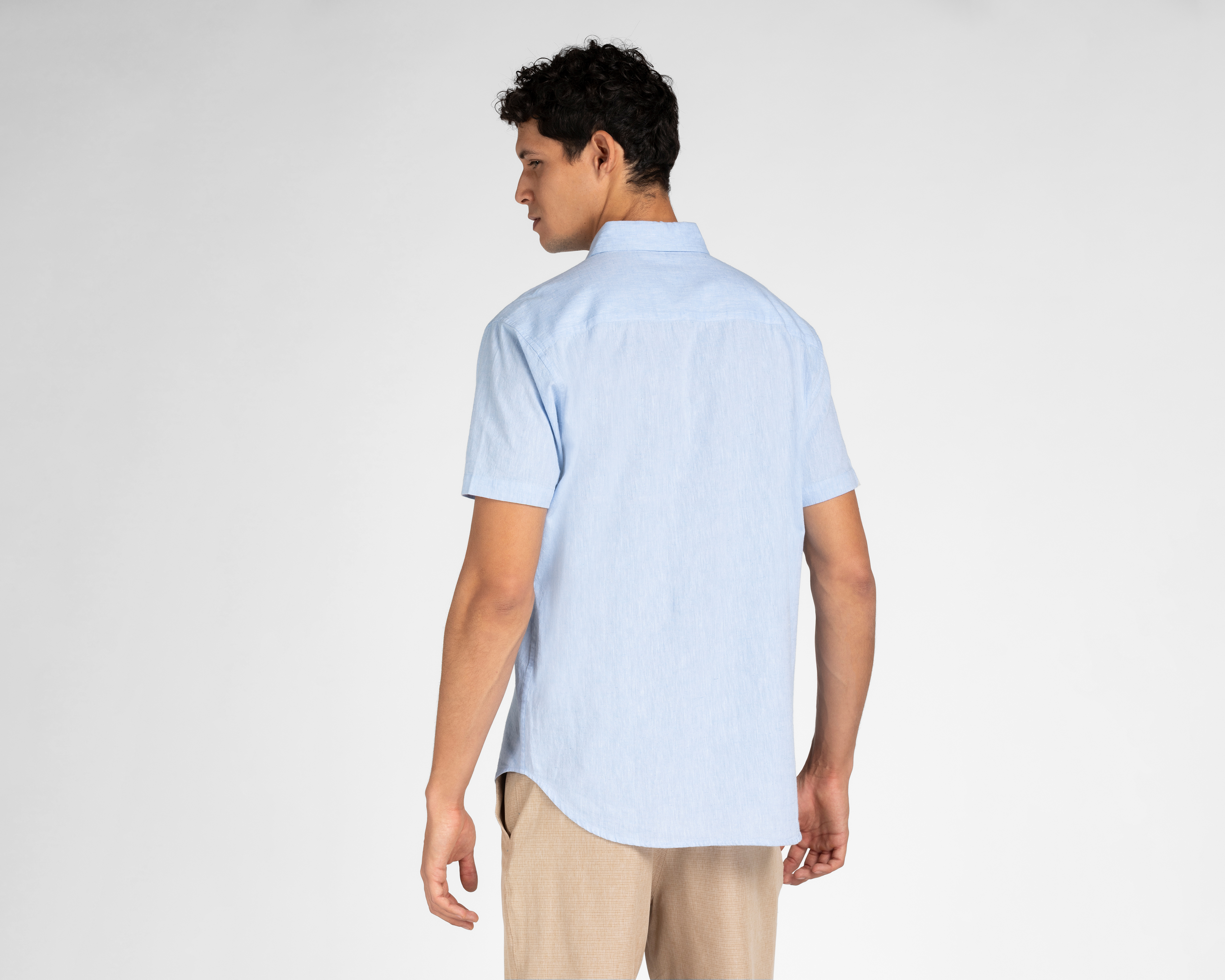 Foto 2 | Foto 2 | Camisa Casual de Algodón Porto Sur Regular Fit Lisa para Hombre