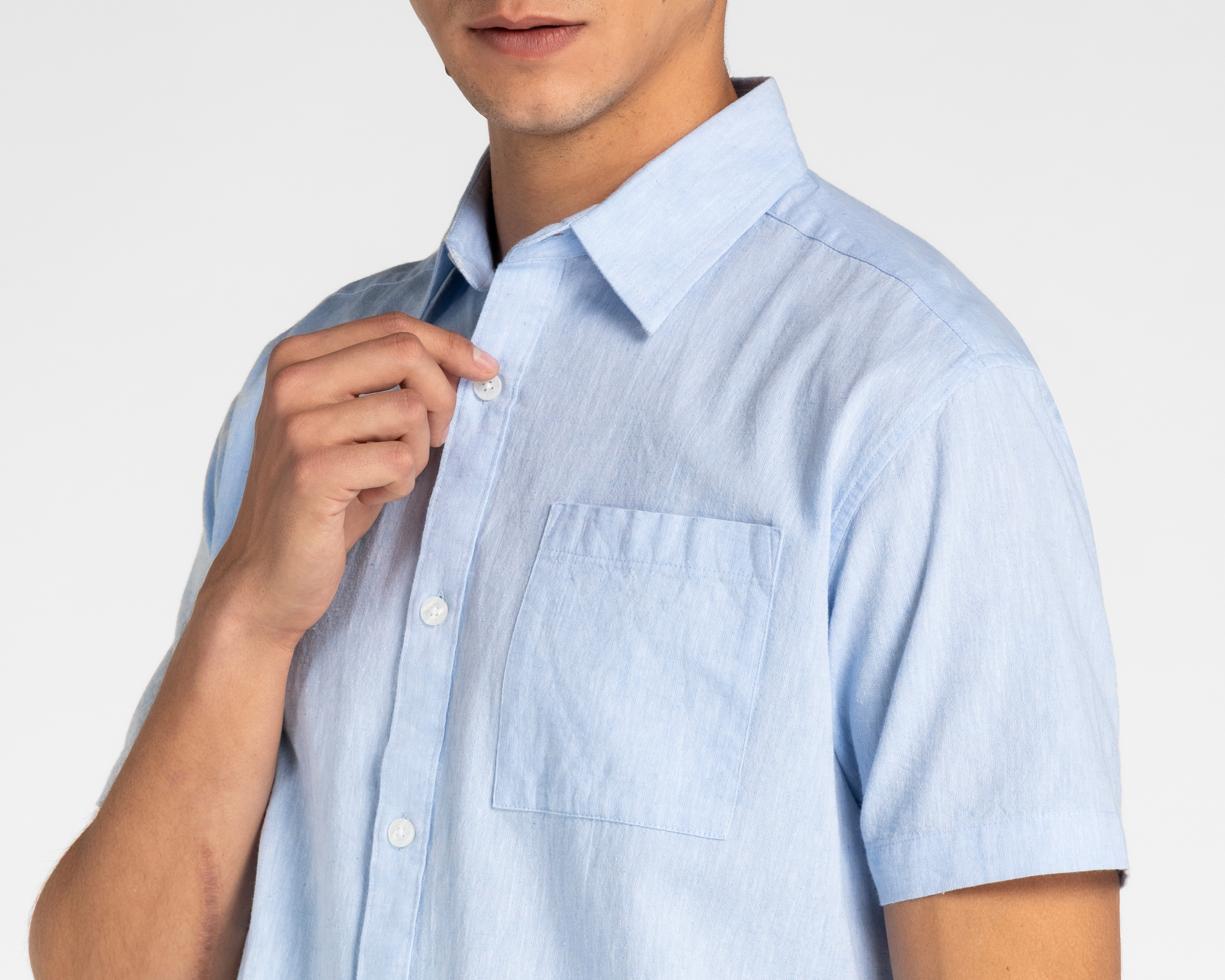 Foto 3 | Foto 3 | Camisa Casual de Algodón Porto Sur Regular Fit Lisa para Hombre