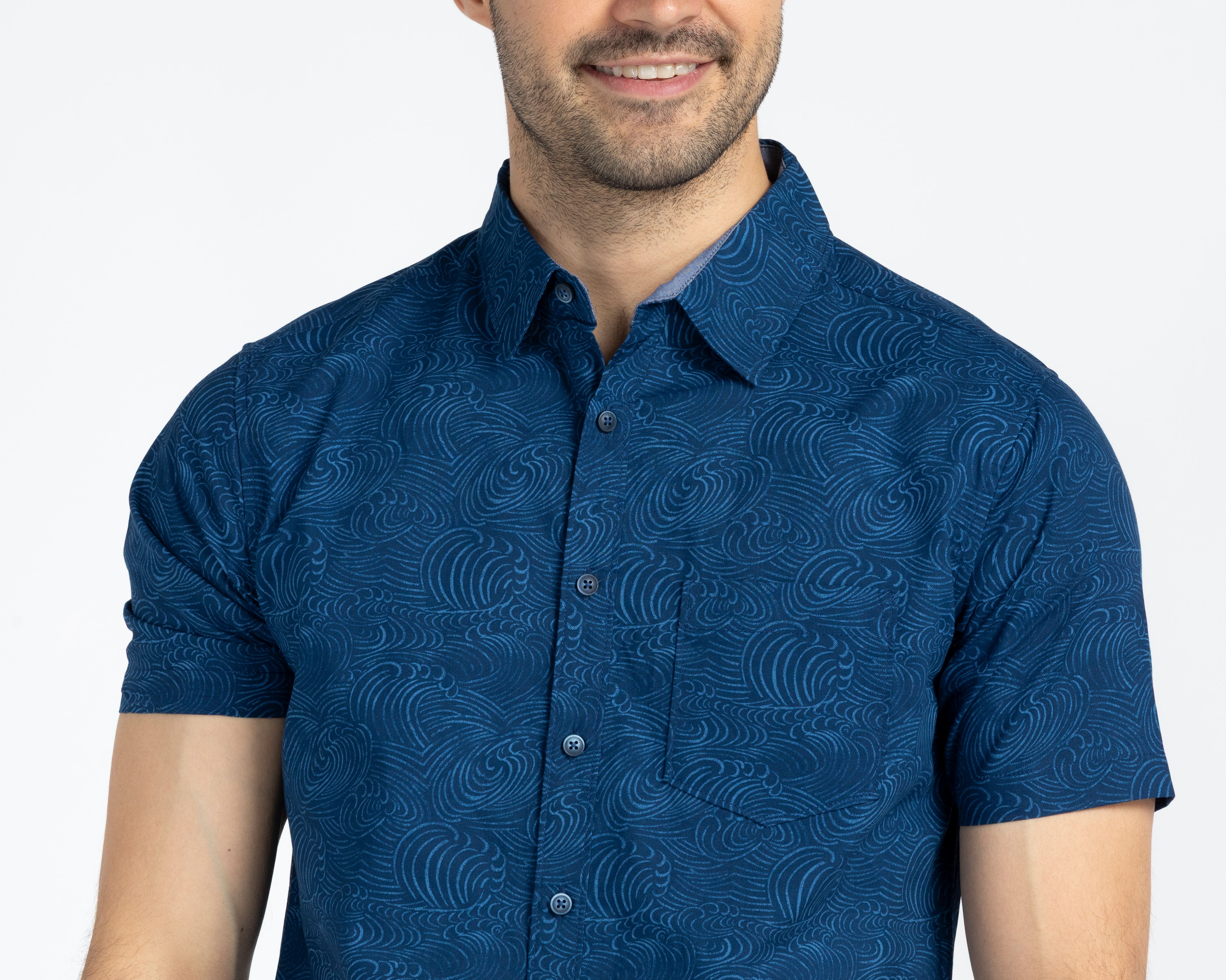 Foto 5 pulgar | Foto 4 | Camisa Casual de Algodón Refill Regular Estampada para Hombre