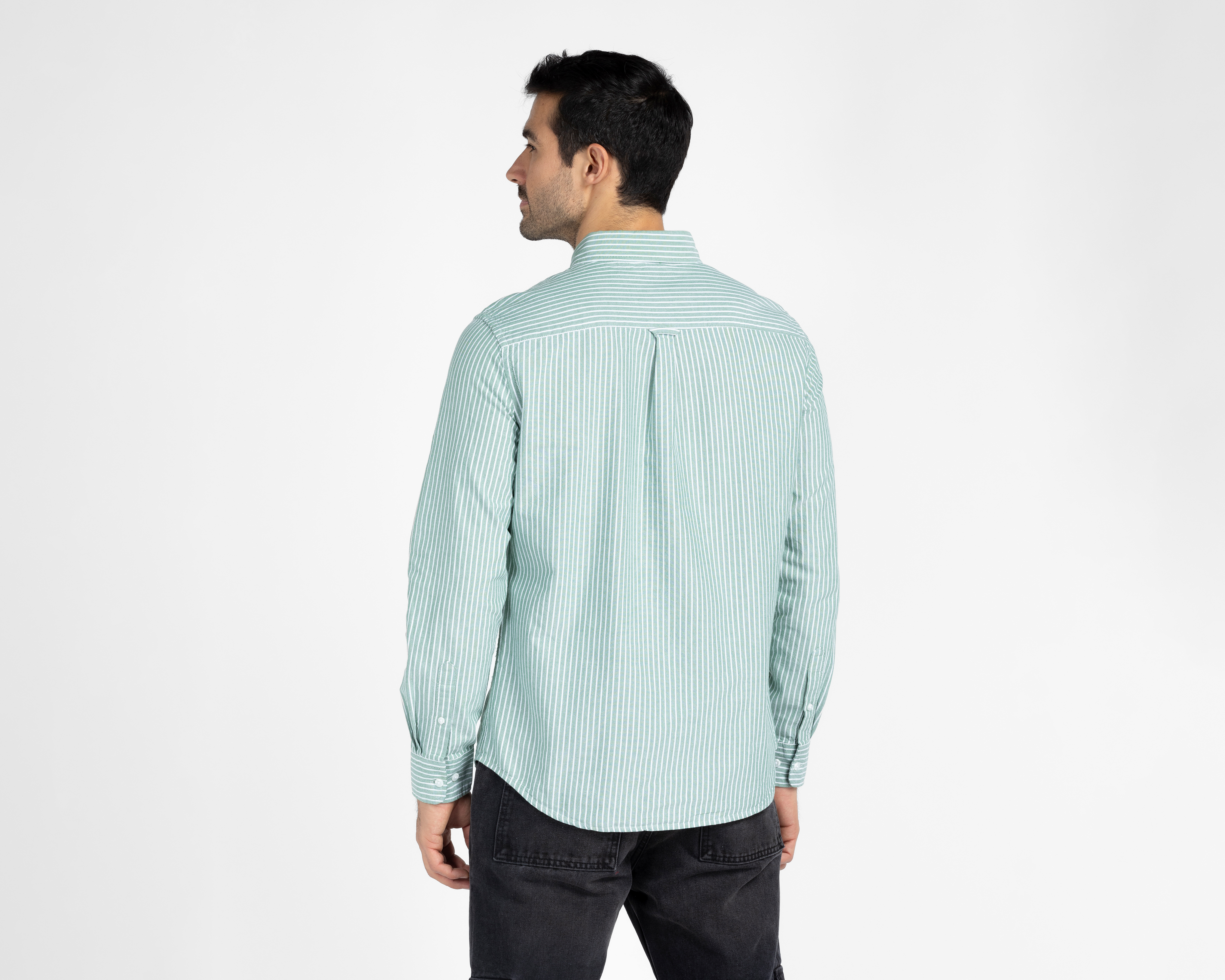 Foto 4 pulgar | Foto 3 | Camisa Casual de Algodón Refill Regular Fit a Rayas para Hombre