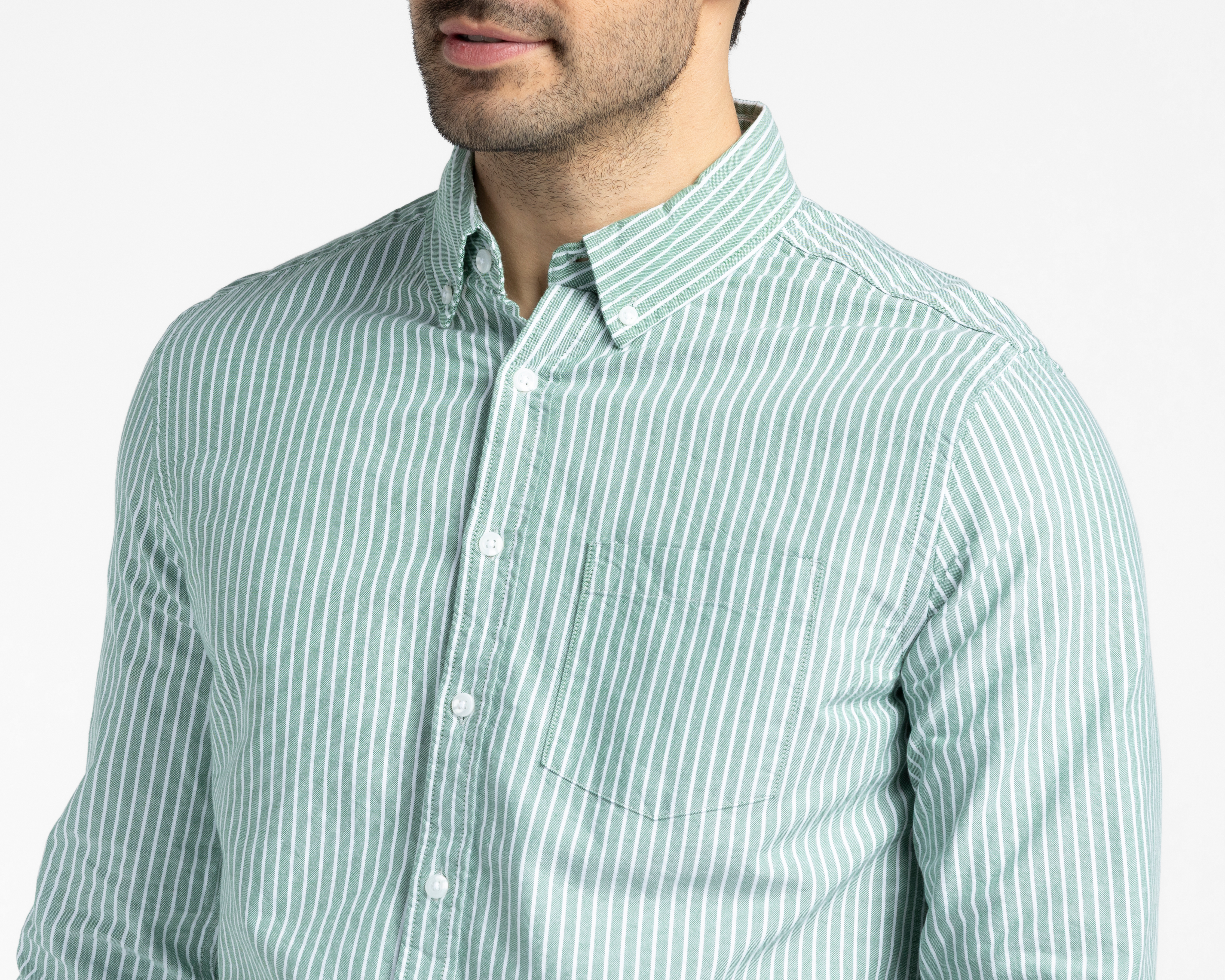 Foto 4 | Foto 4 | Camisa Casual de Algodón Refill Regular Fit a Rayas para Hombre