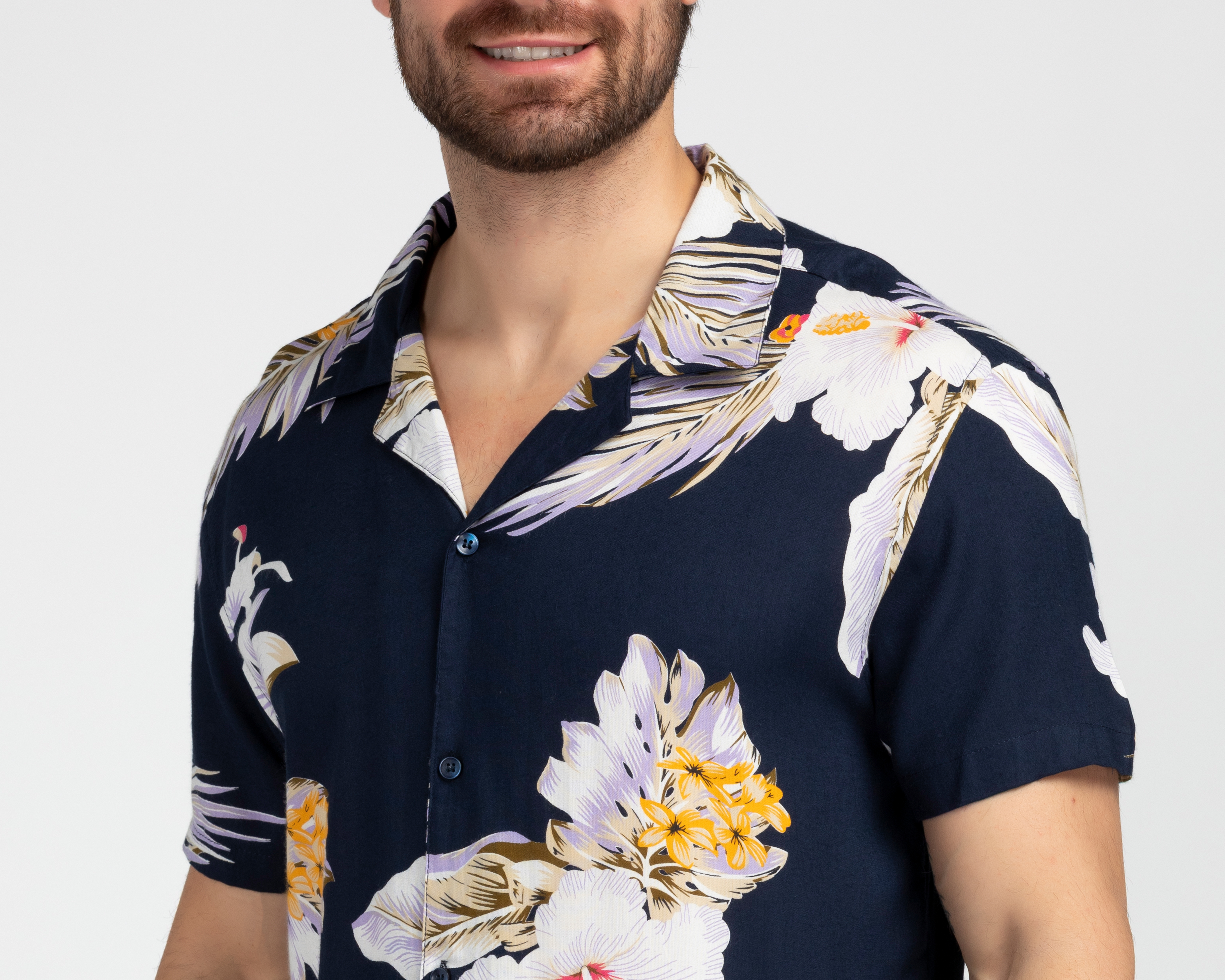 Foto 3 | Foto 3 | Camisa Casual Porto Sur Regular Floral para Hombre