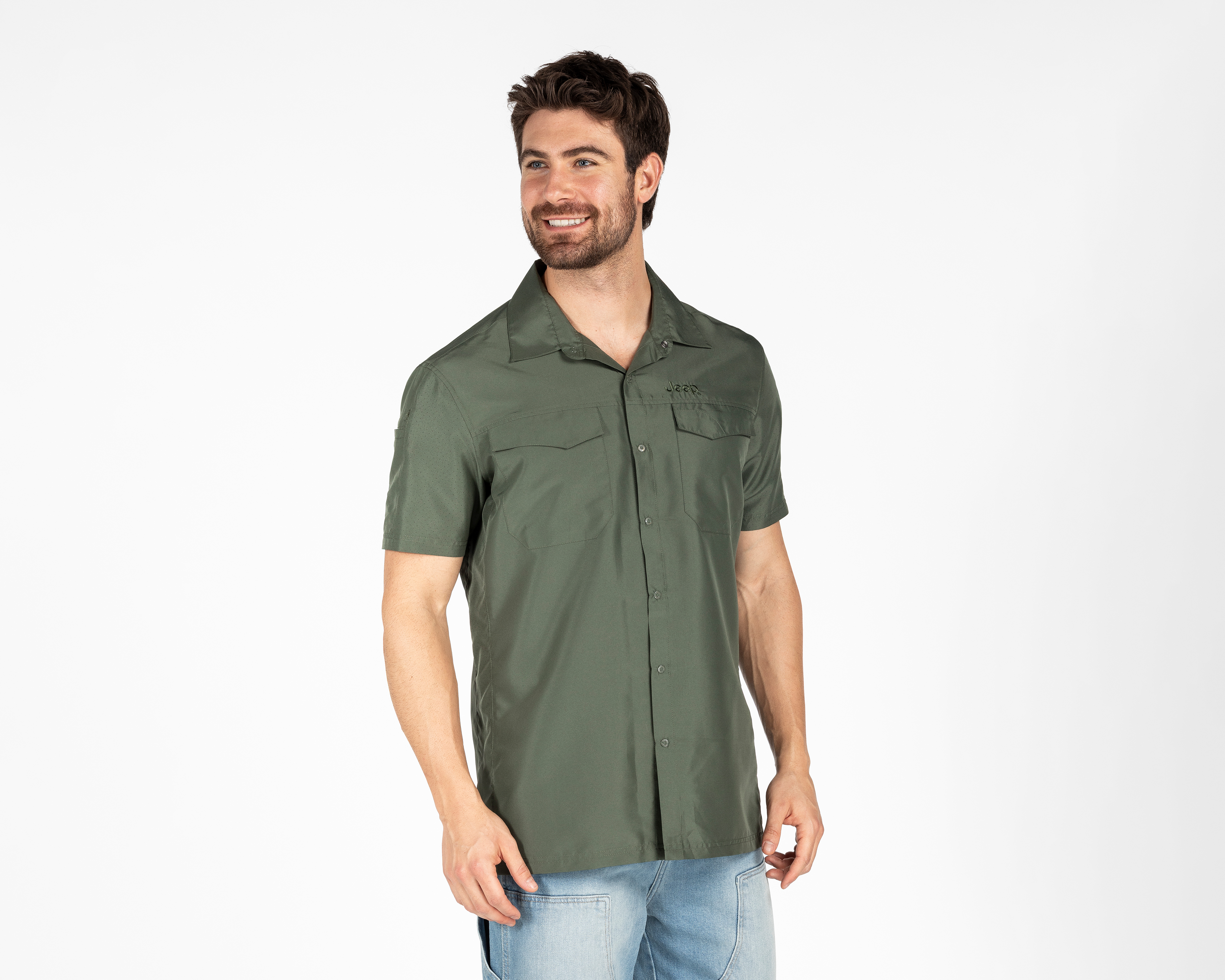 Foto 2 pulgar | Foto 1 | Camisa Casual Jeep Regular Lisa para Hombre