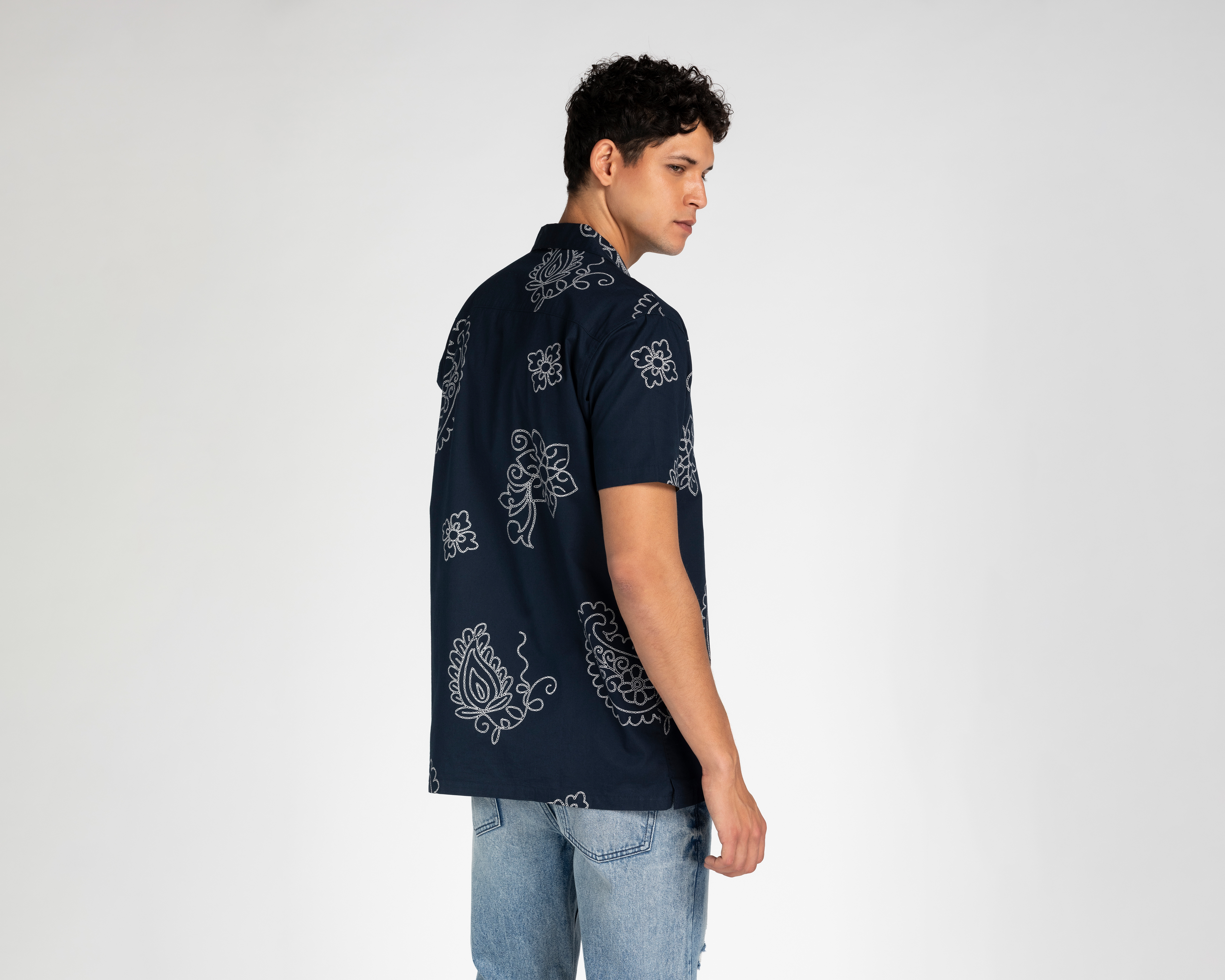 Foto 3 pulgar | Foto 2 | Camisa de Moda de Algodón Porto Sur Regular Fit Estampada para Hombre