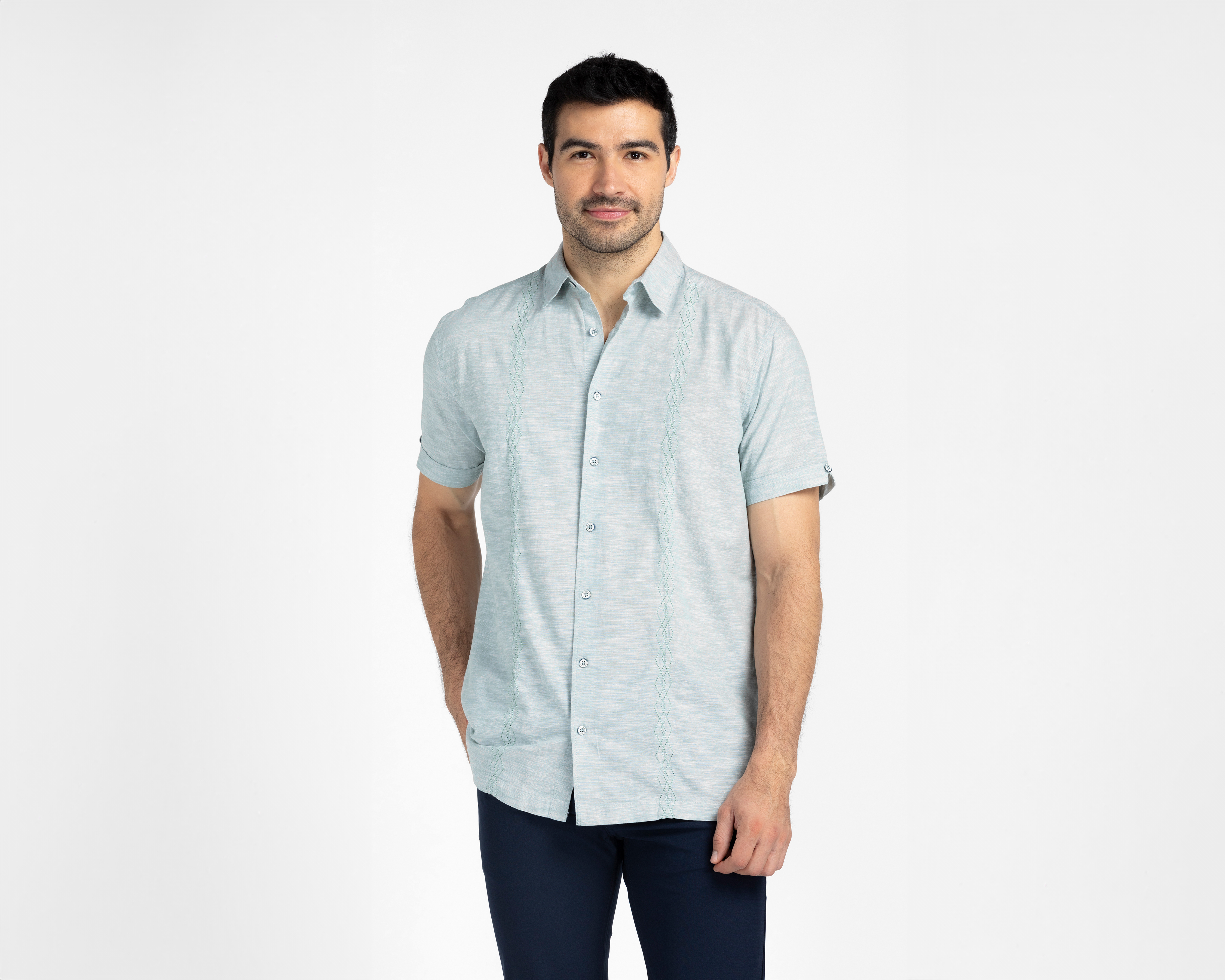 Foto 1 | Foto 1 | Camisa Porto Sur Regular Verde para Hombre