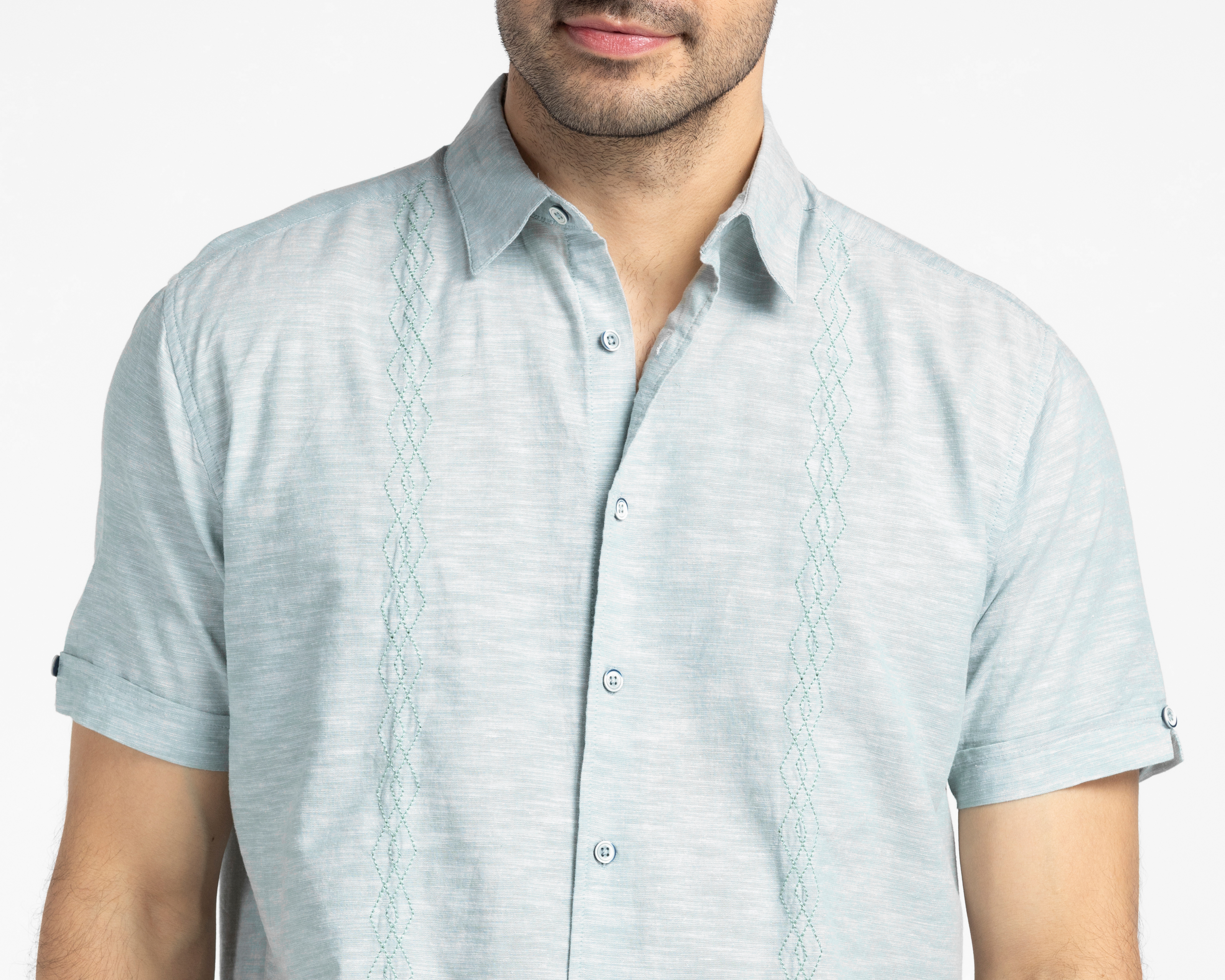 Foto 3 | Foto 3 | Camisa Porto Sur Regular Verde para Hombre