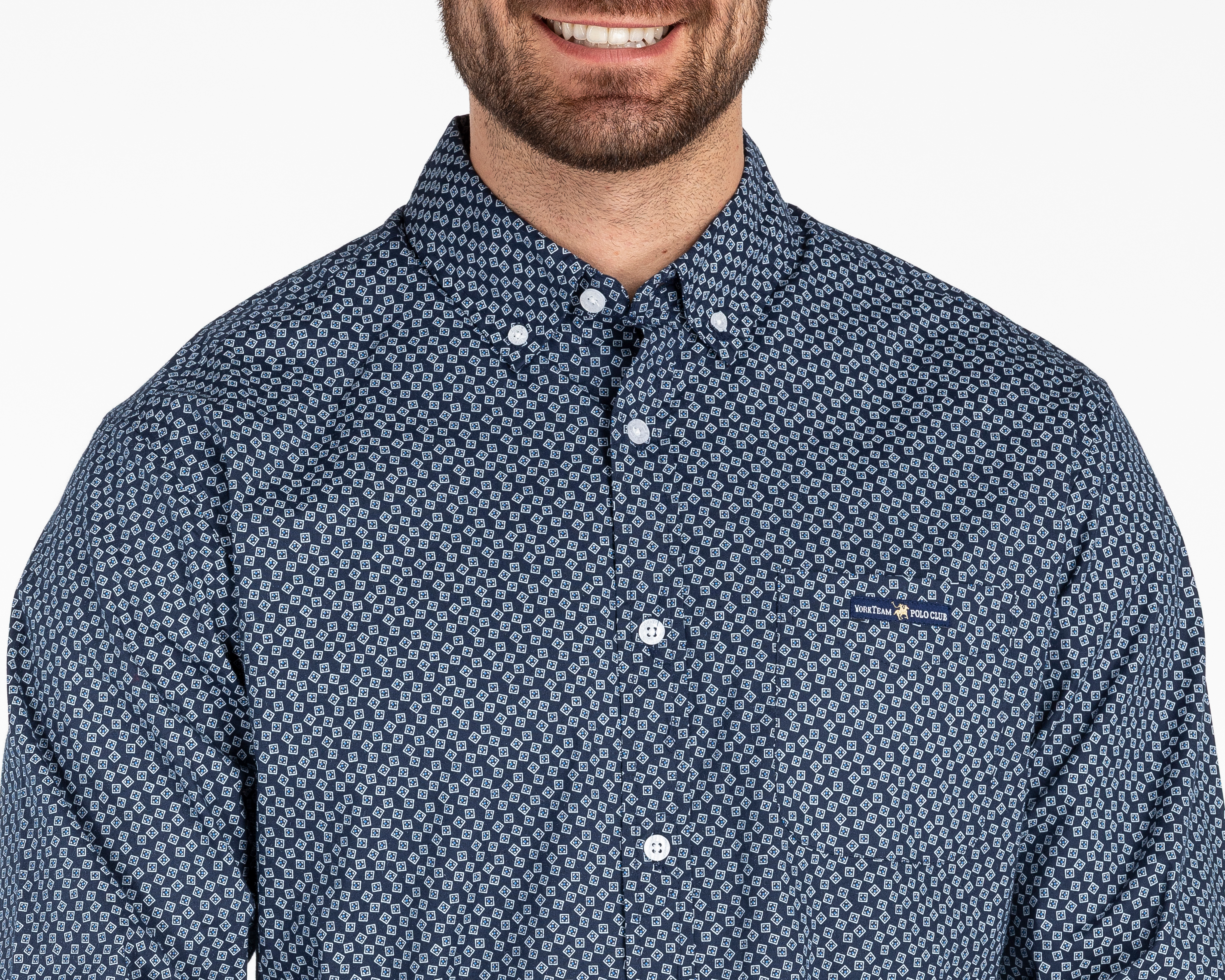 Foto 4 | Foto 3 | Camisa Casual York Team Polo Club Regular Fit Estampada para Hombre