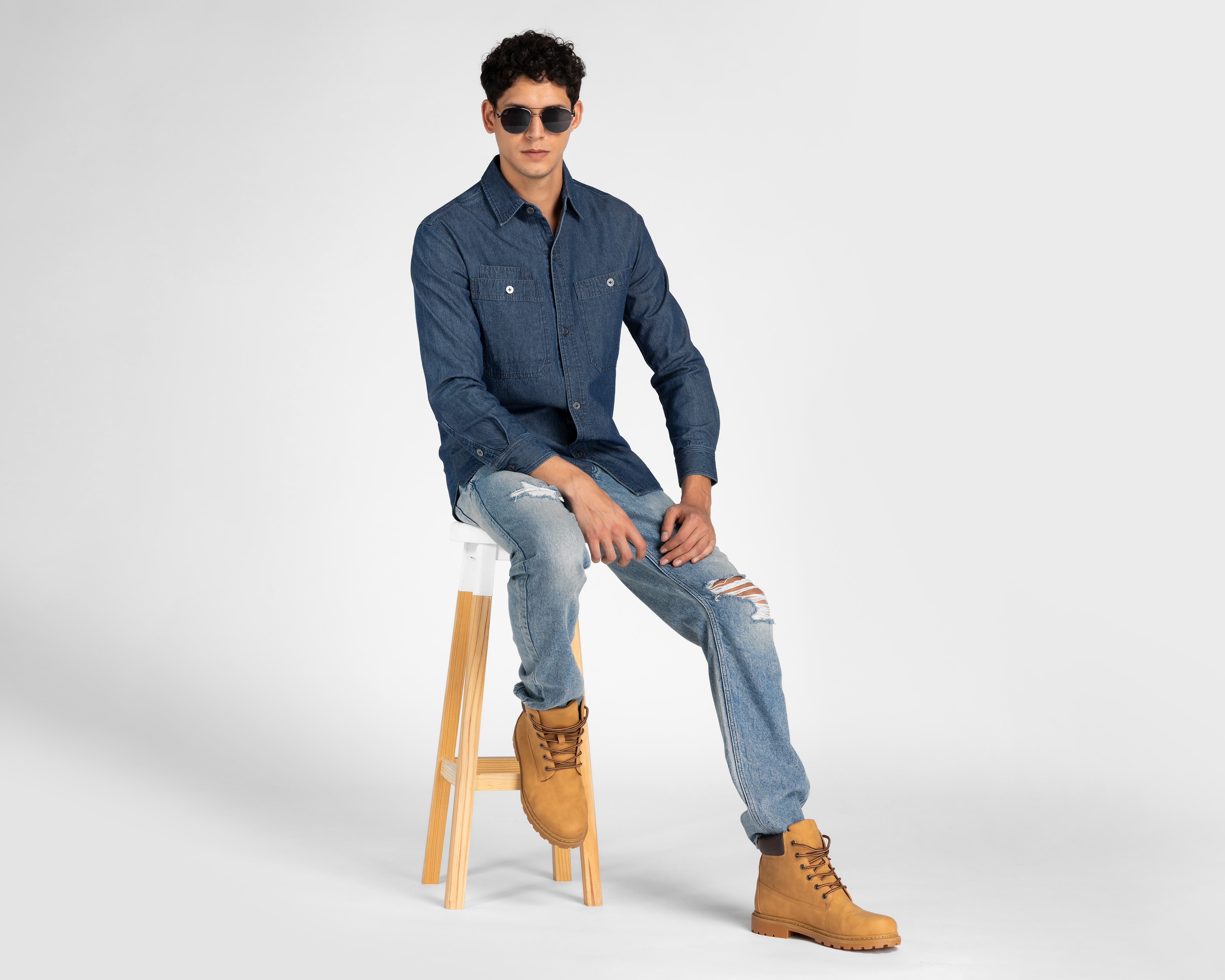 Foto 2 | Foto 2 | Camisa de Algodón Refill Regular Lisa para Hombre