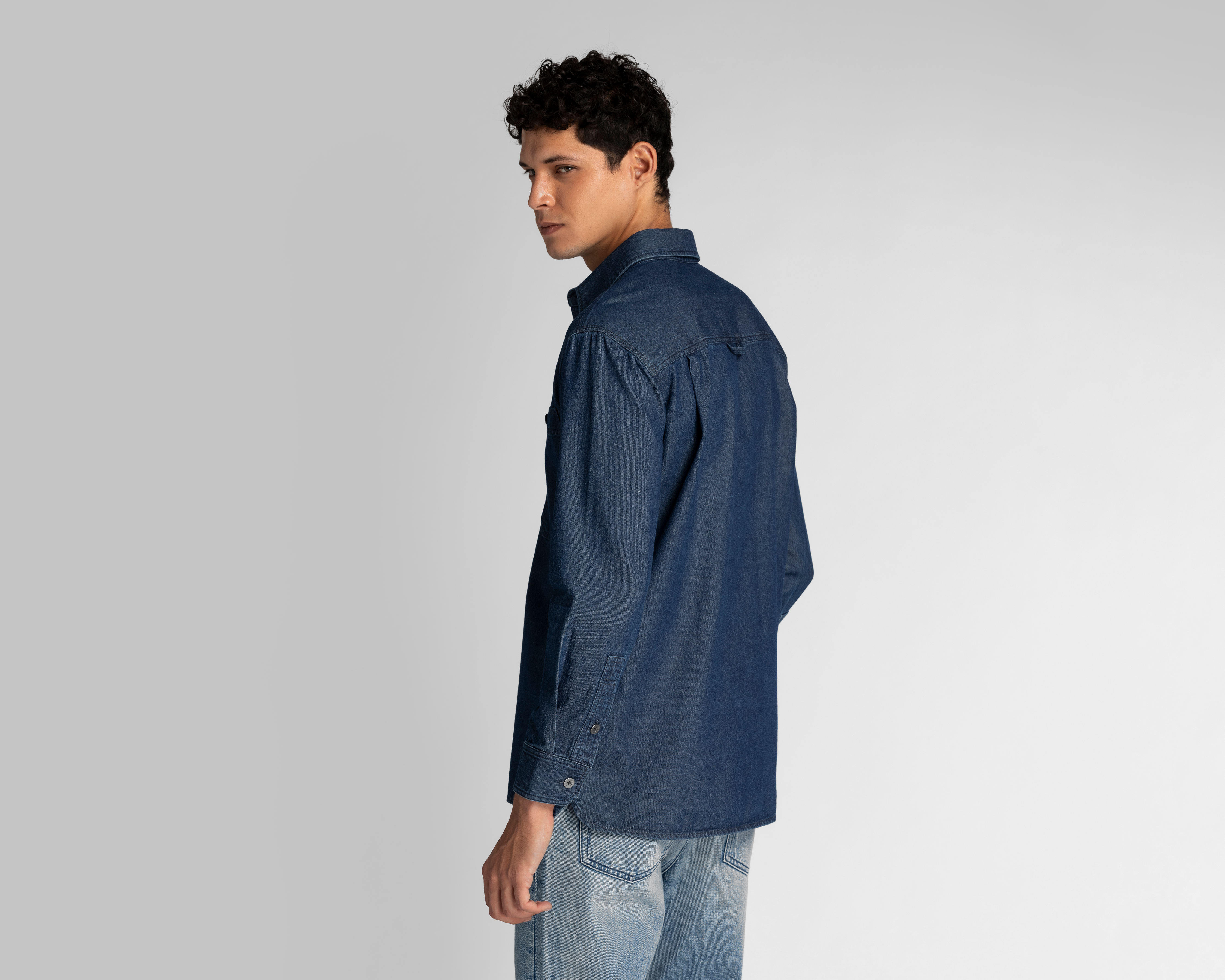 Foto 4 pulgar | Foto 3 | Camisa de Algodón Refill Regular Lisa para Hombre