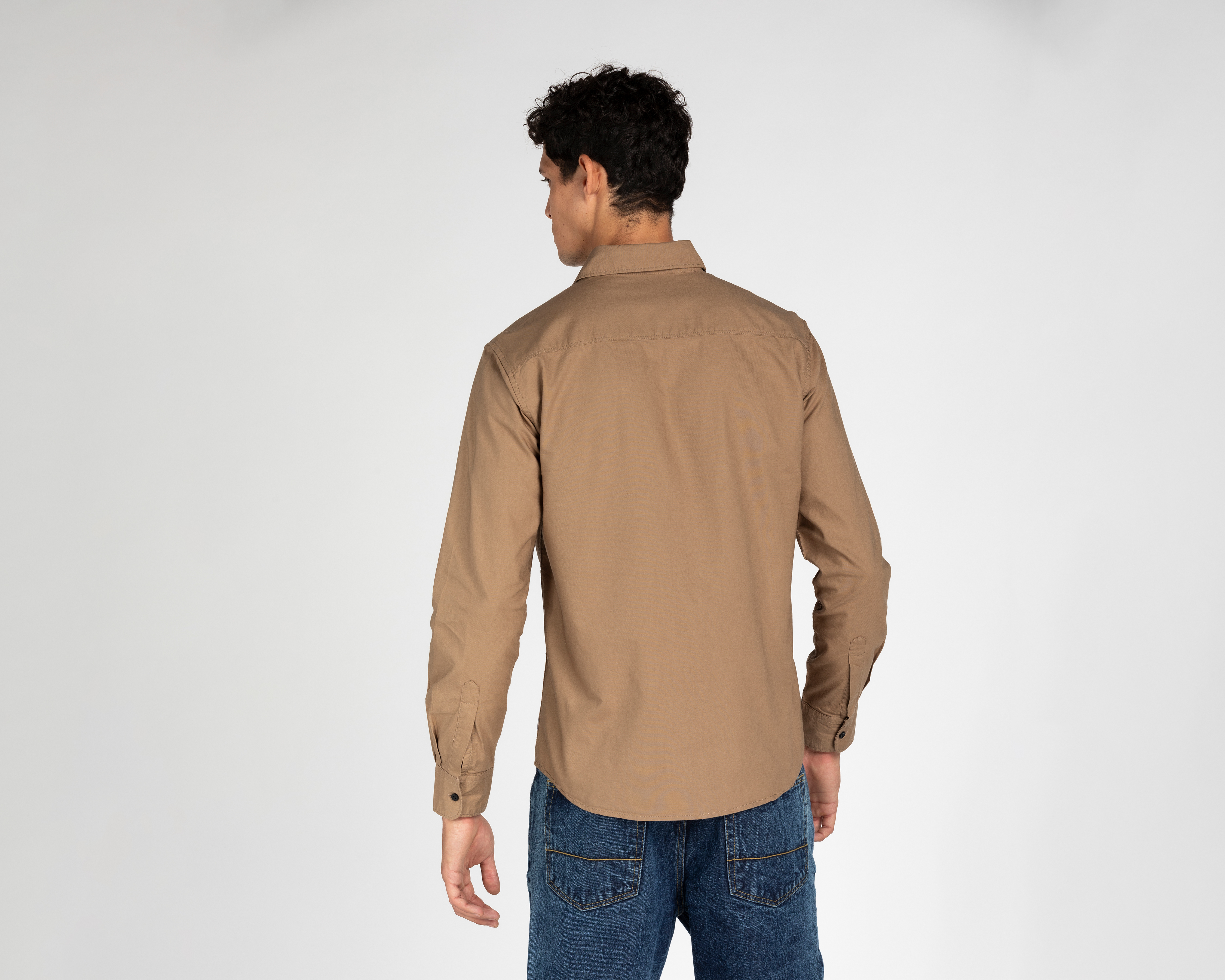 Foto 4 pulgar | Foto 3 | Camisa de Moda de Algodón Refill Regular Fit Lisa para Hombre