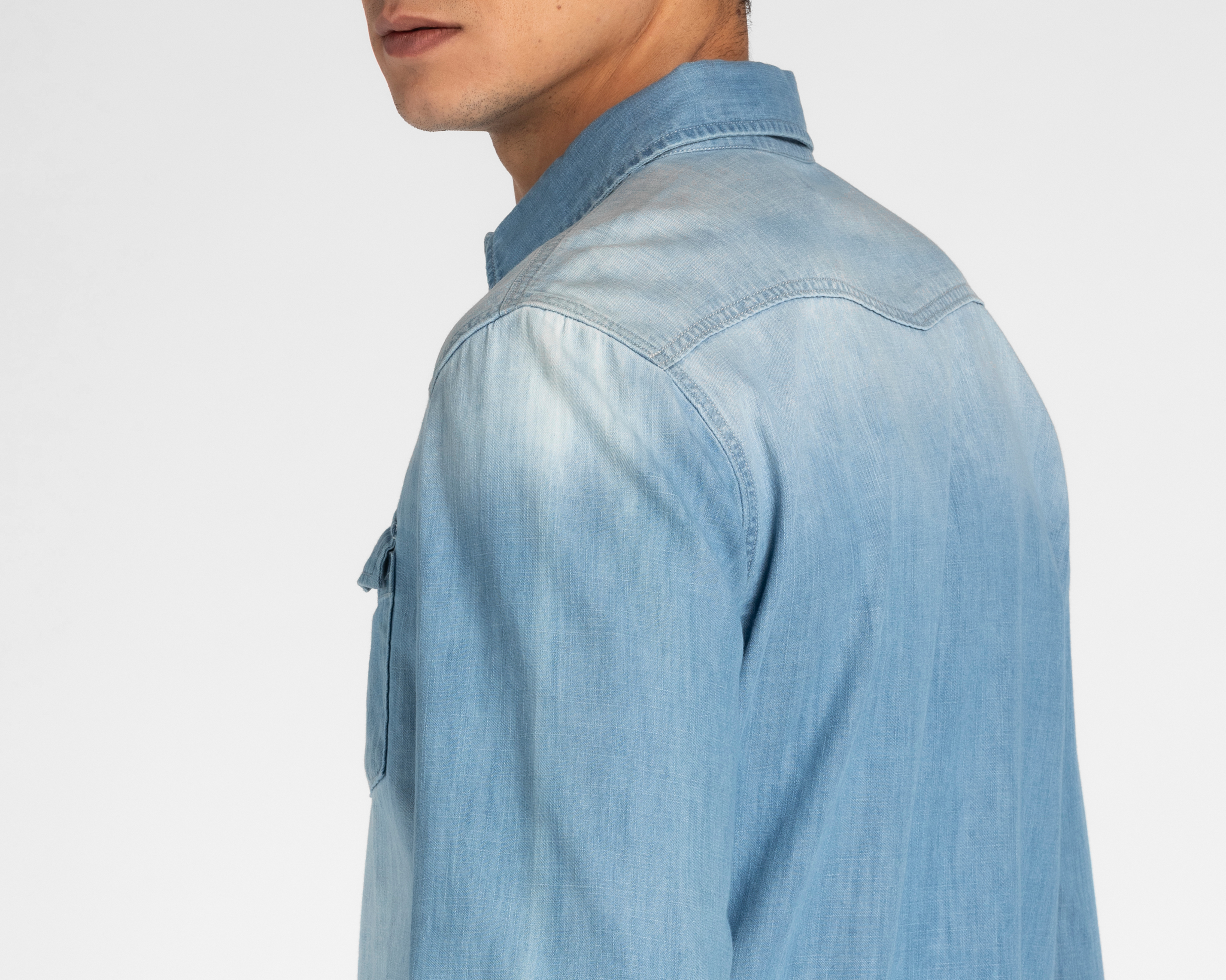 Foto 6 pulgar | Foto 5 | Camisa Casual de Algodón Refill Azul para Hombre