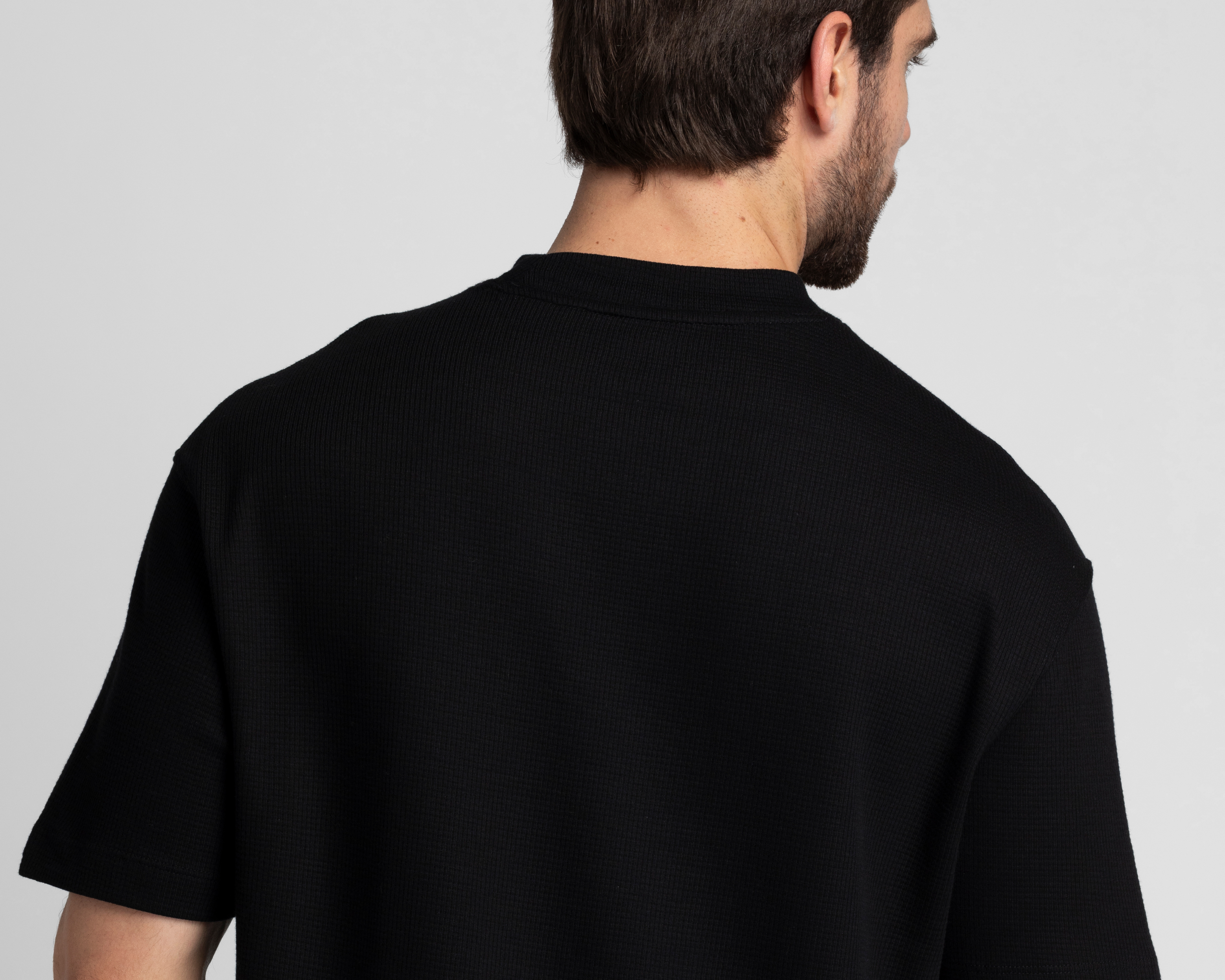 Foto 5 | Foto 5 | Playera de Cuello Redondo Negra Strona para Hombre