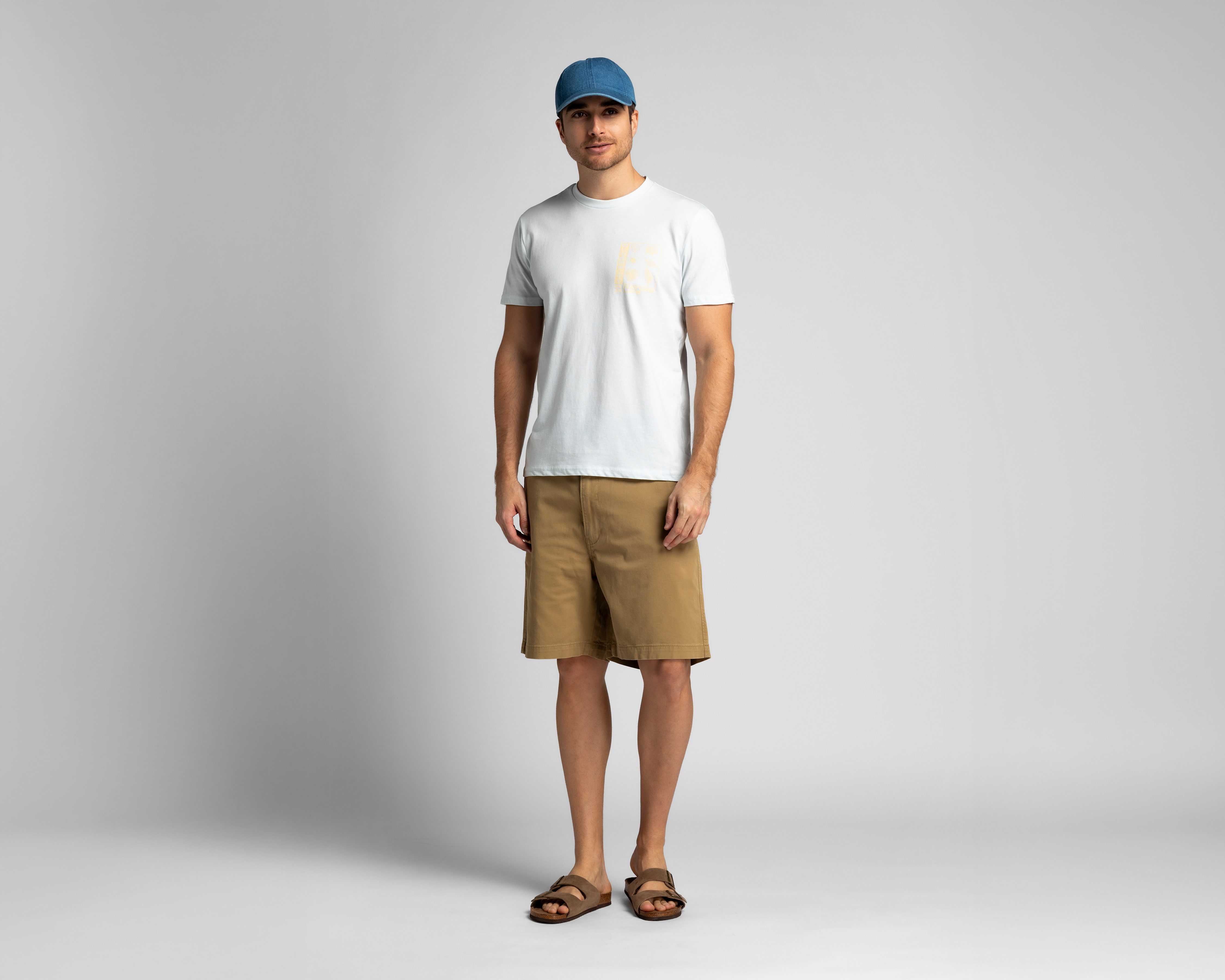 Foto 3 pulgar | Foto 2 | Playera de Cuello Redondo Azul Refill para Hombre