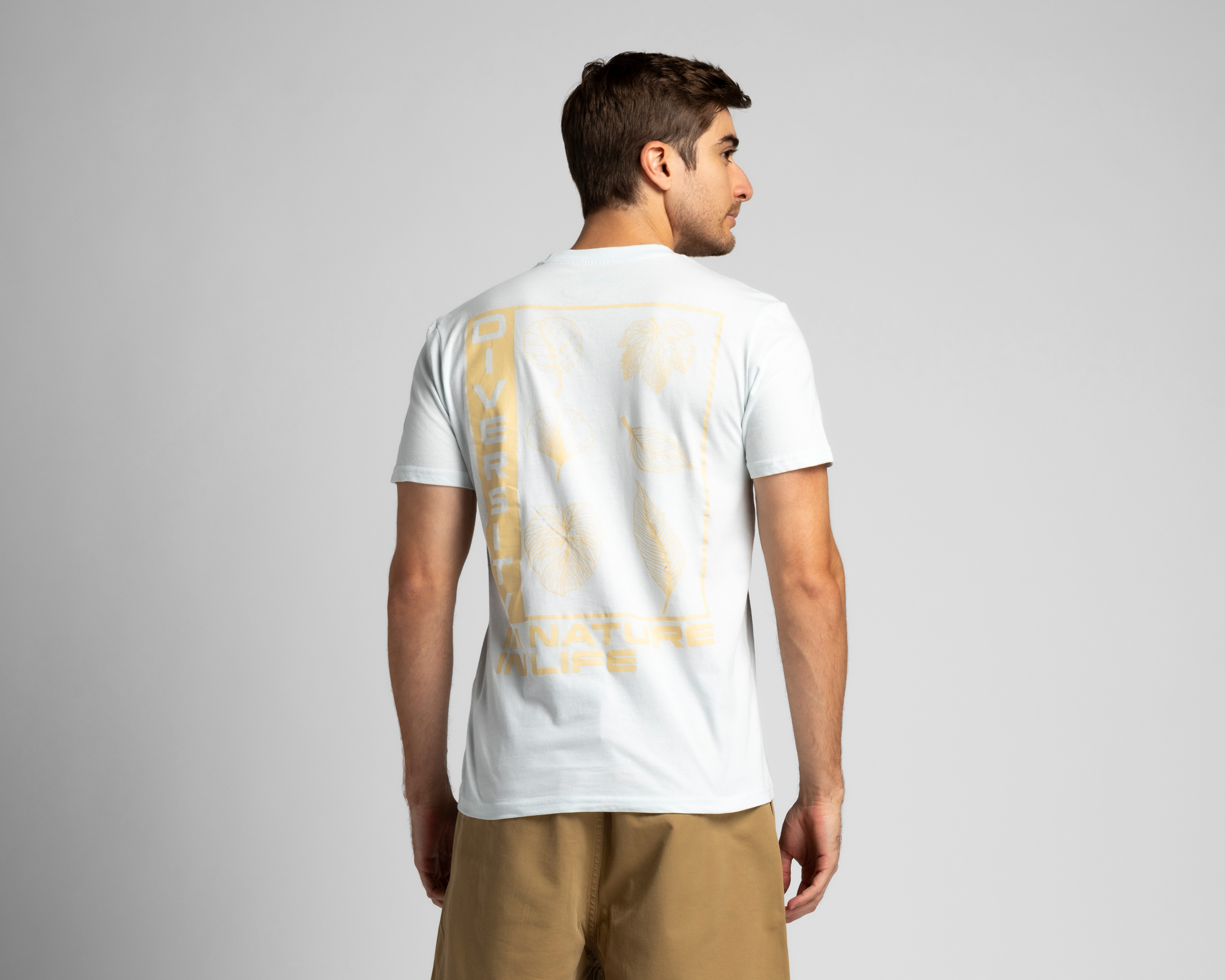 Foto 4 pulgar | Foto 3 | Playera de Cuello Redondo Azul Refill para Hombre