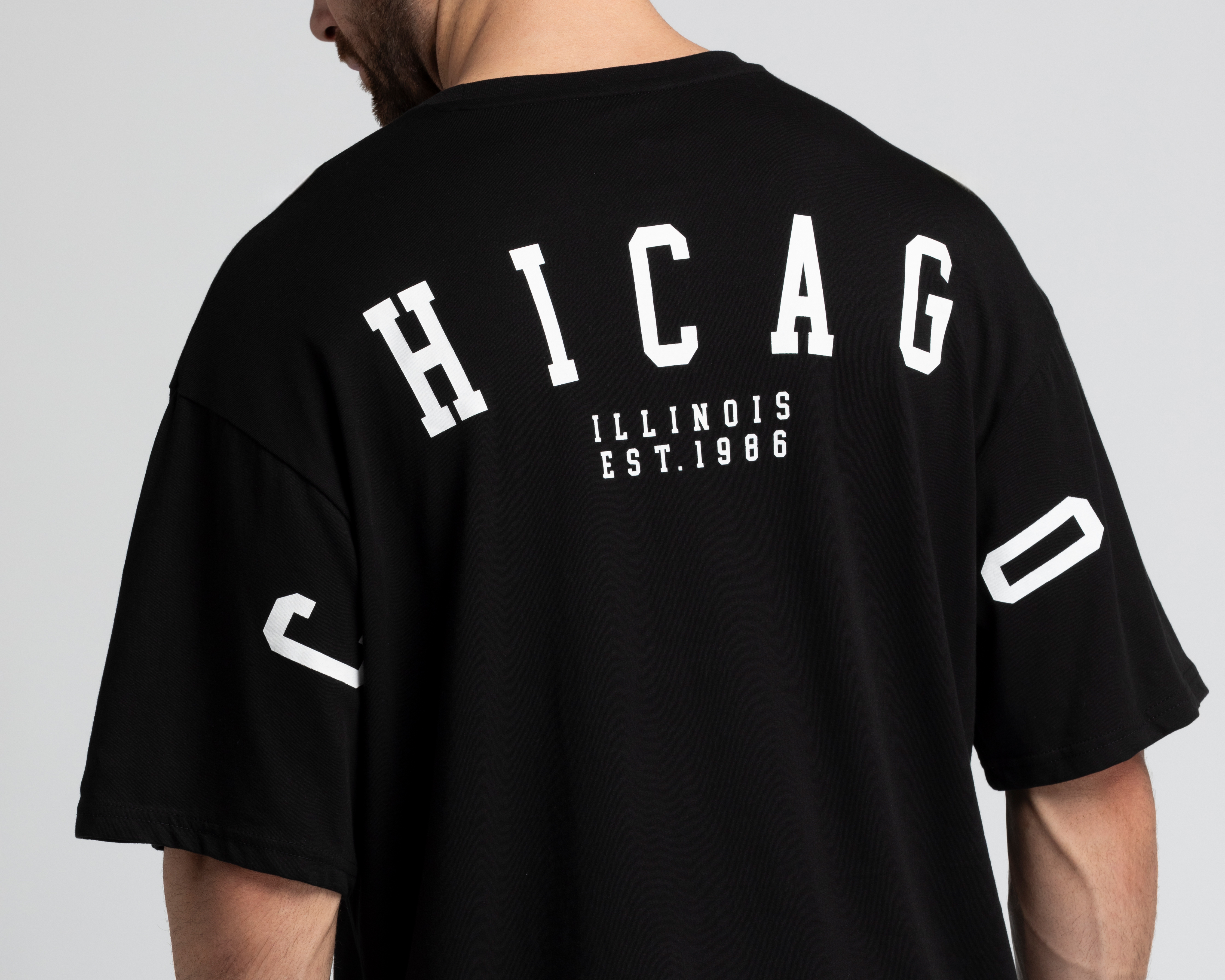 Foto 5 | Foto 5 | Playera de Cuello Redondo Negra Strona para Hombre