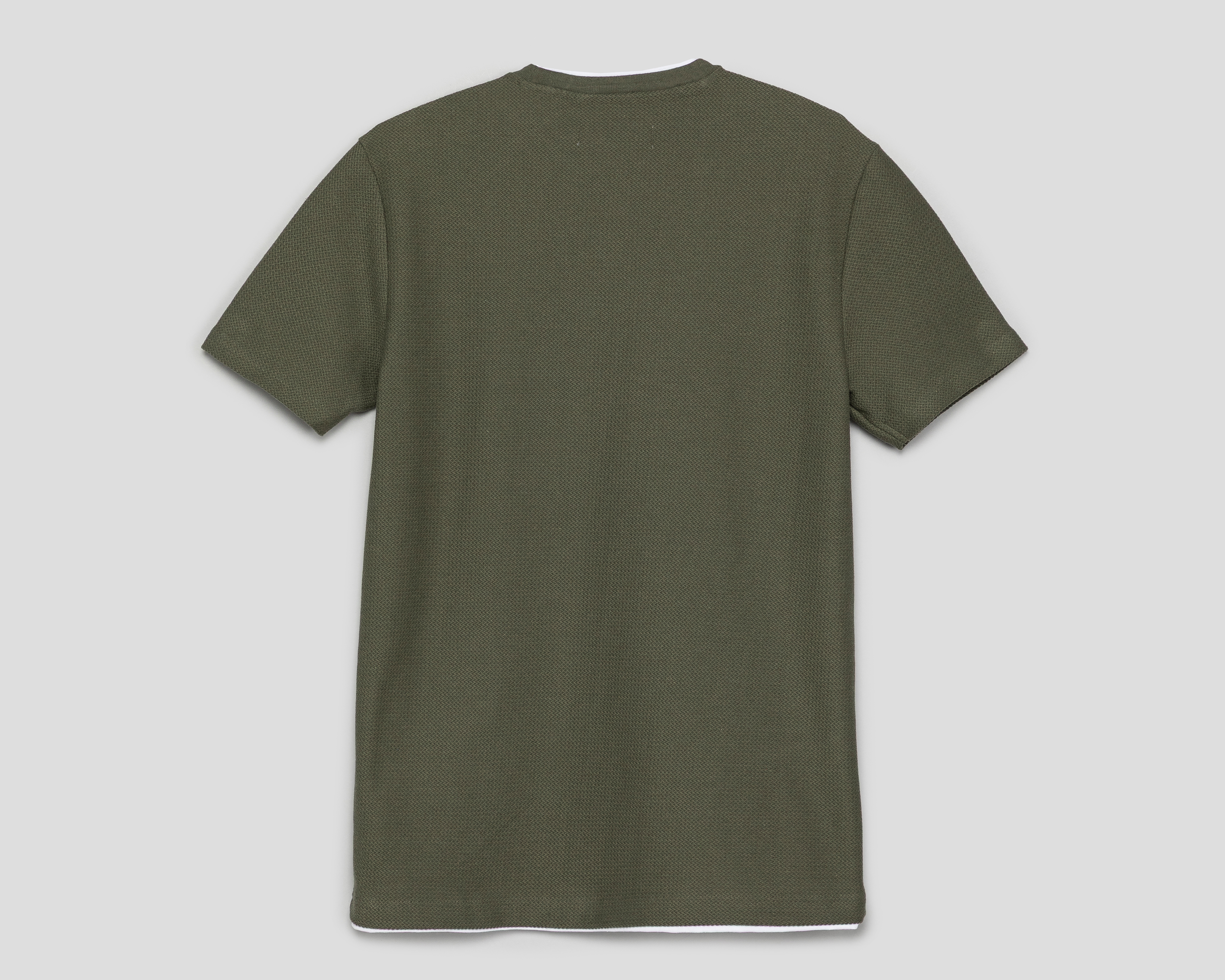 Foto 3 pulgar | Foto 2 | Playera de Cuello Redondo Verde Refill para Hombre