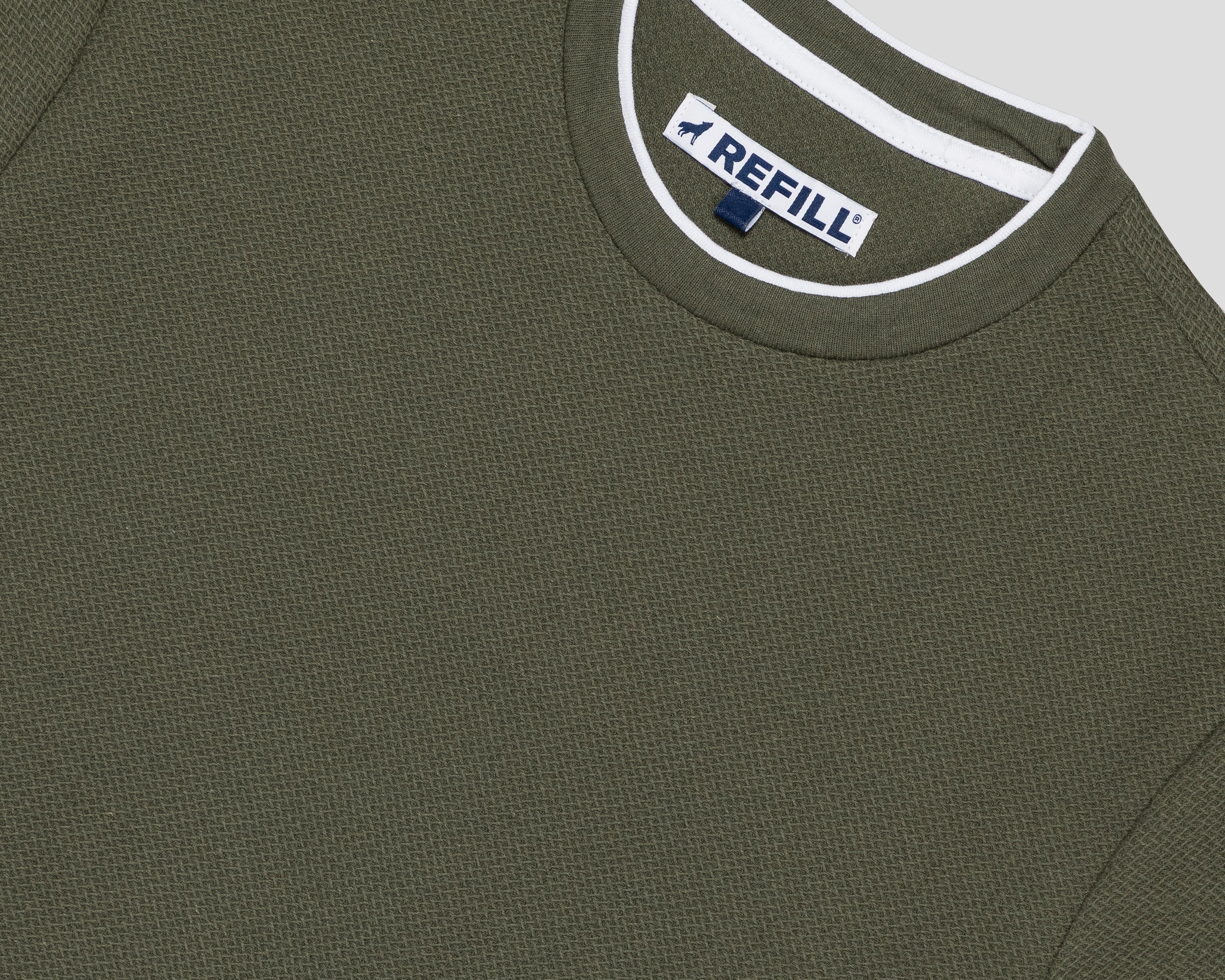 Foto 3 | Foto 3 | Playera de Cuello Redondo Verde Refill para Hombre