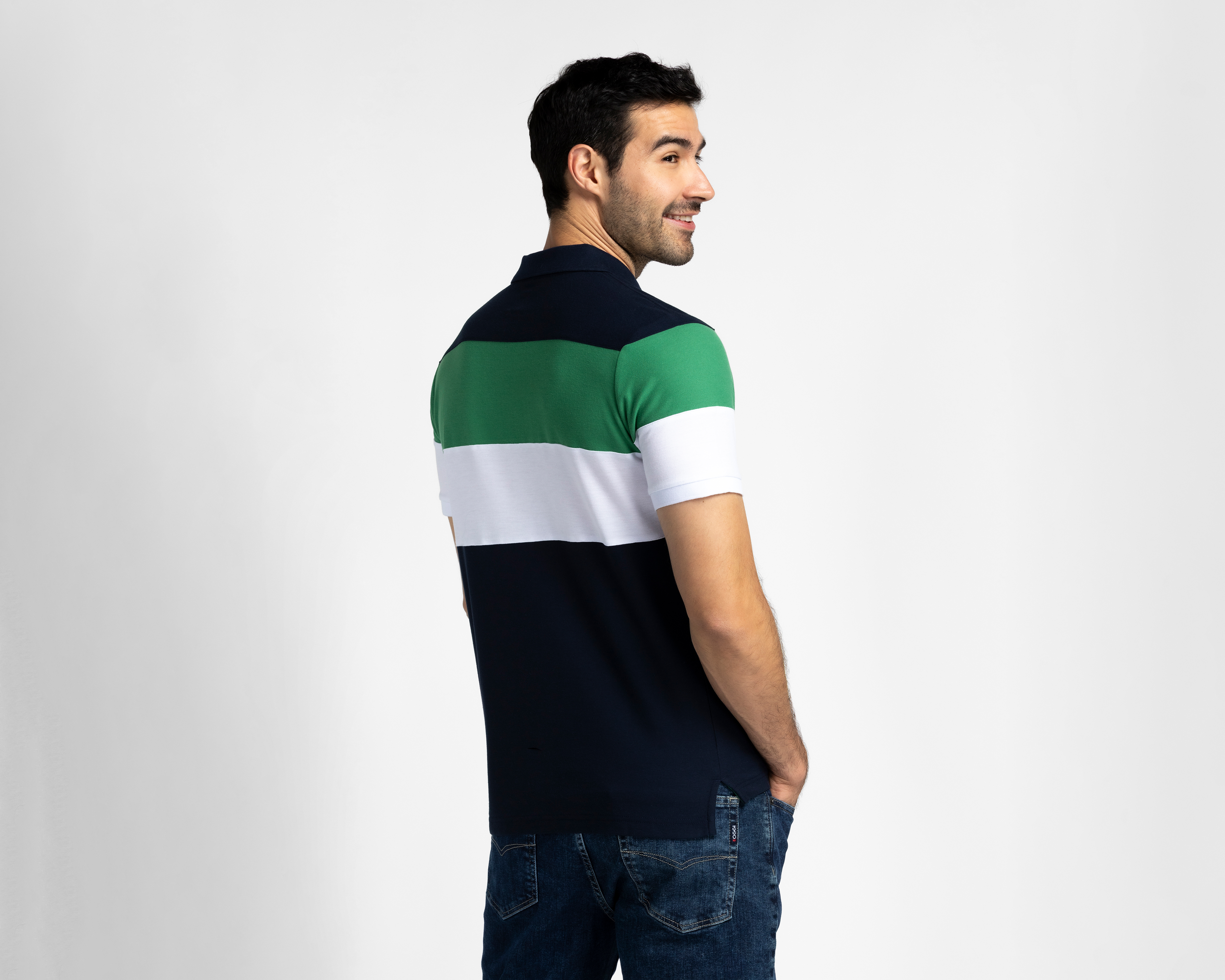 Foto 3 pulgar | Foto 2 | Playera Polo K-Swiss Azul para Hombre