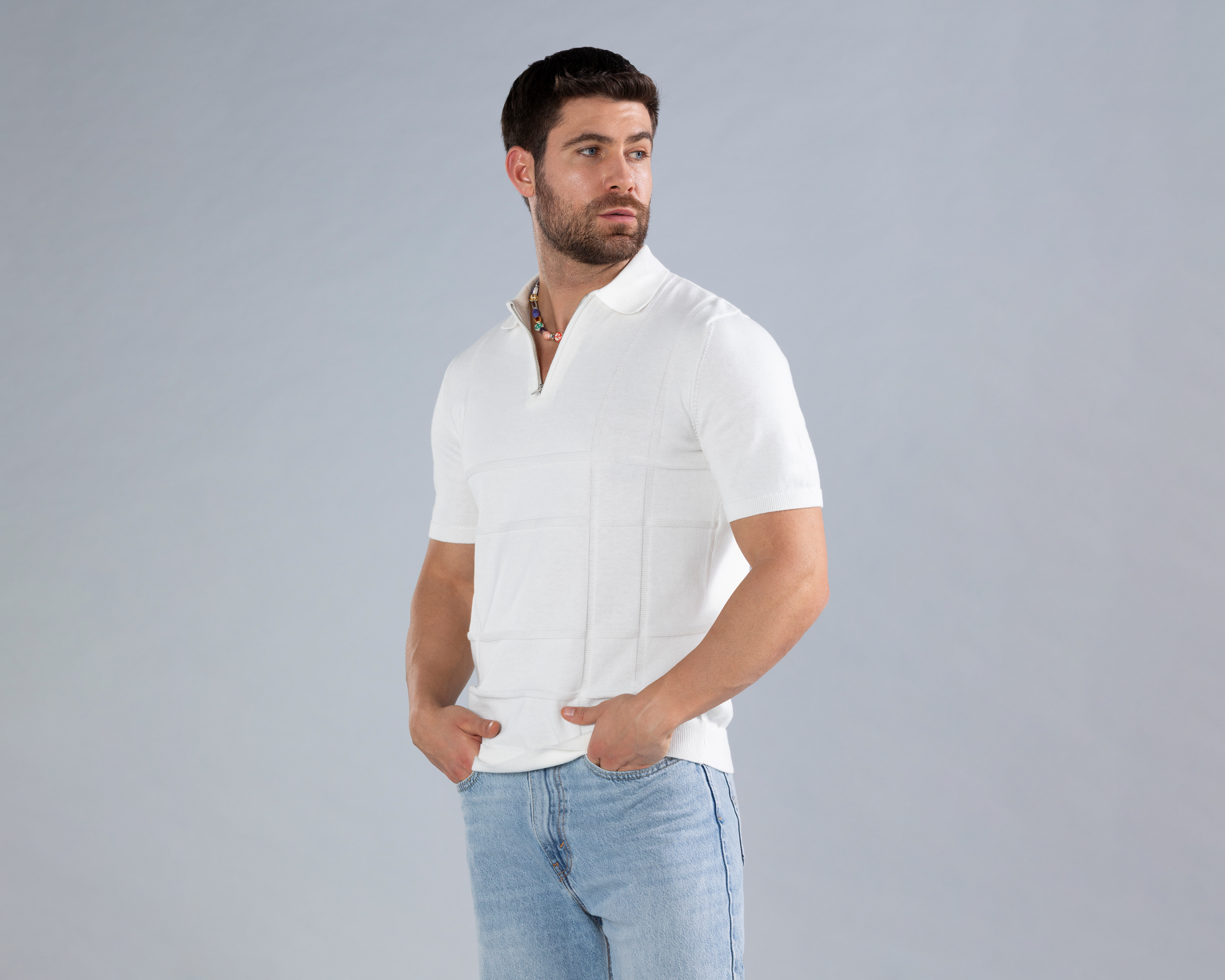 Playera Polo Strona Blanca para Hombre