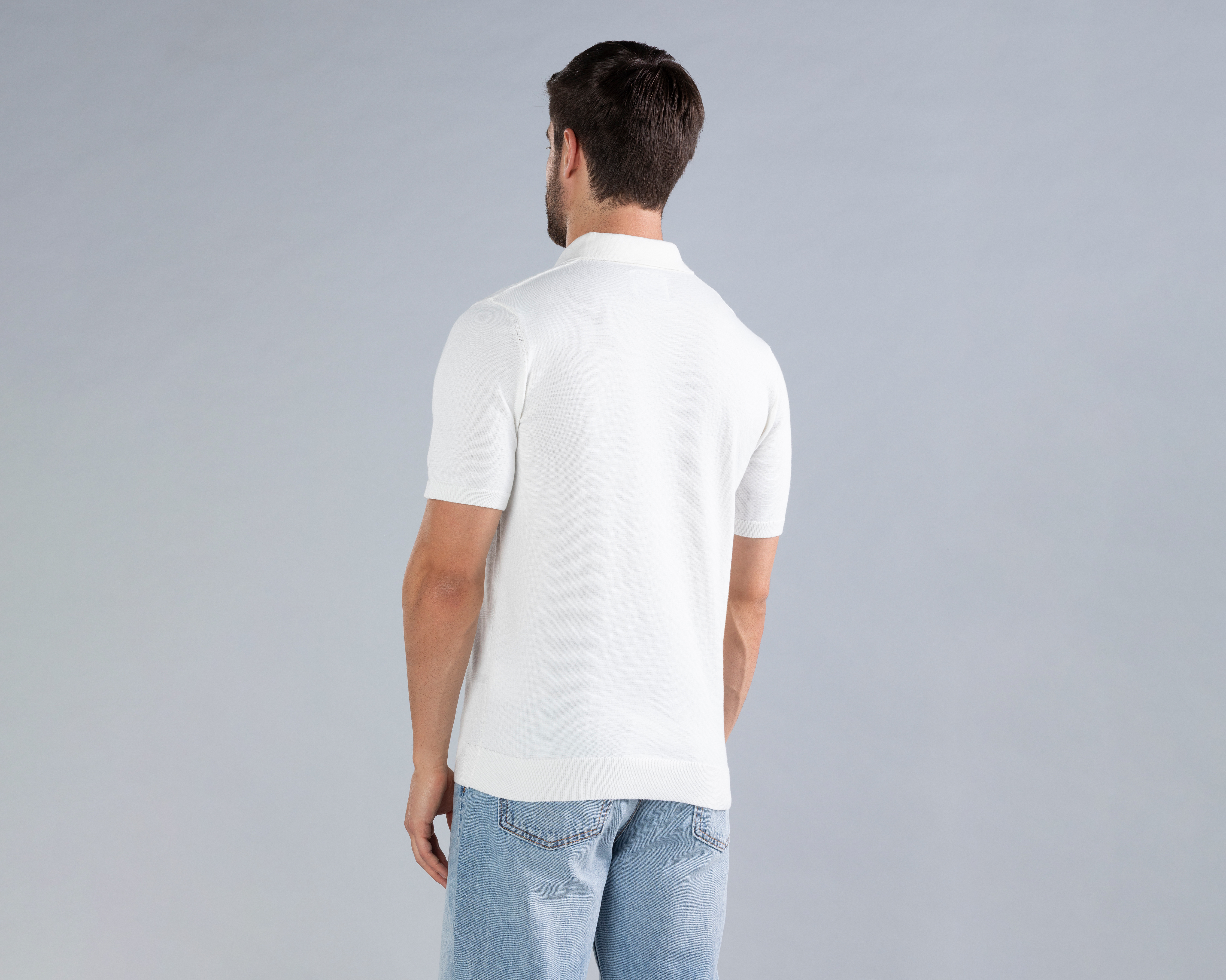Foto 3 pulgar | Foto 2 | Playera Polo Strona Blanca para Hombre
