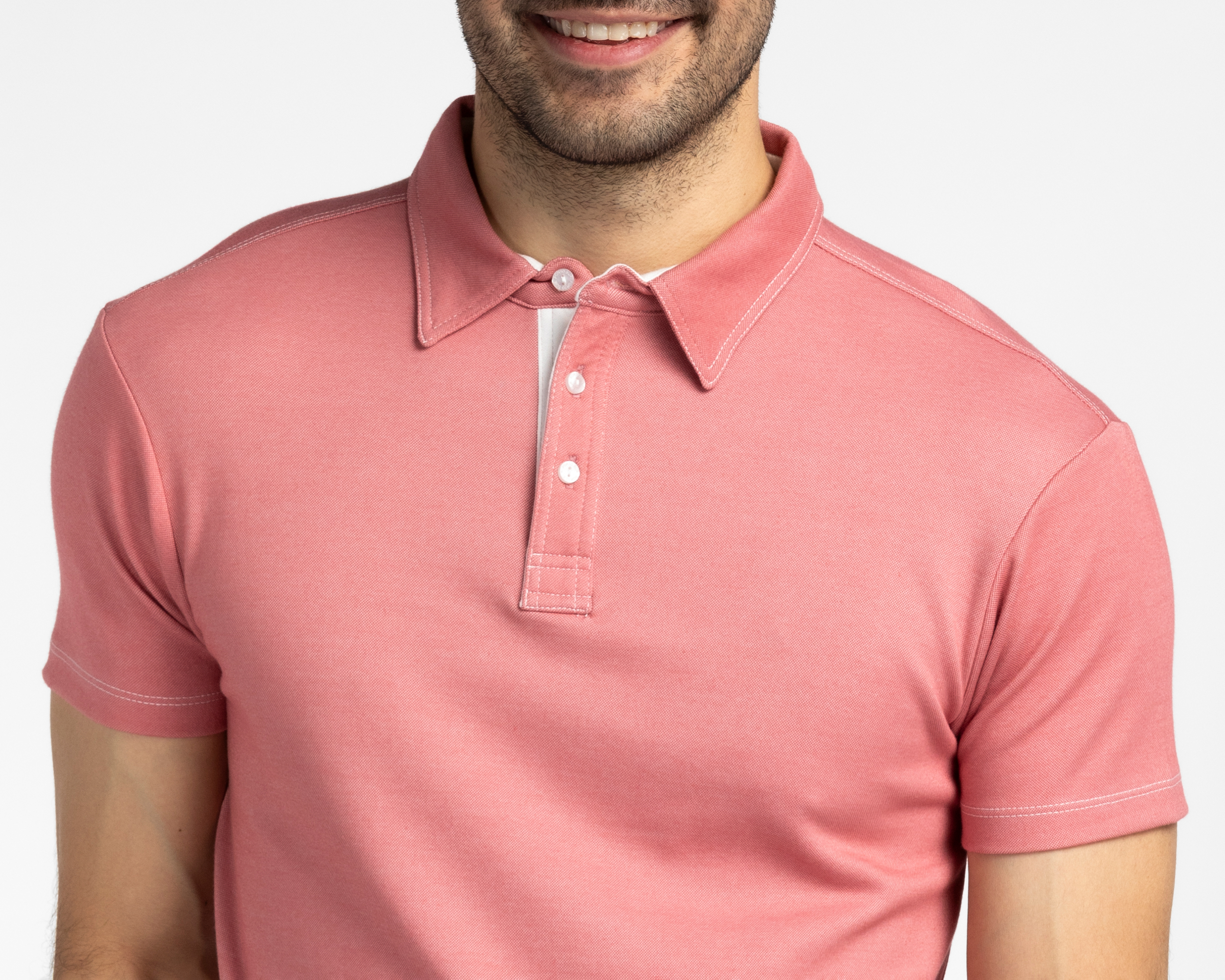 Foto 4 pulgar | Foto 3 | Playera Polo Porto Sur Rosa para Hombre