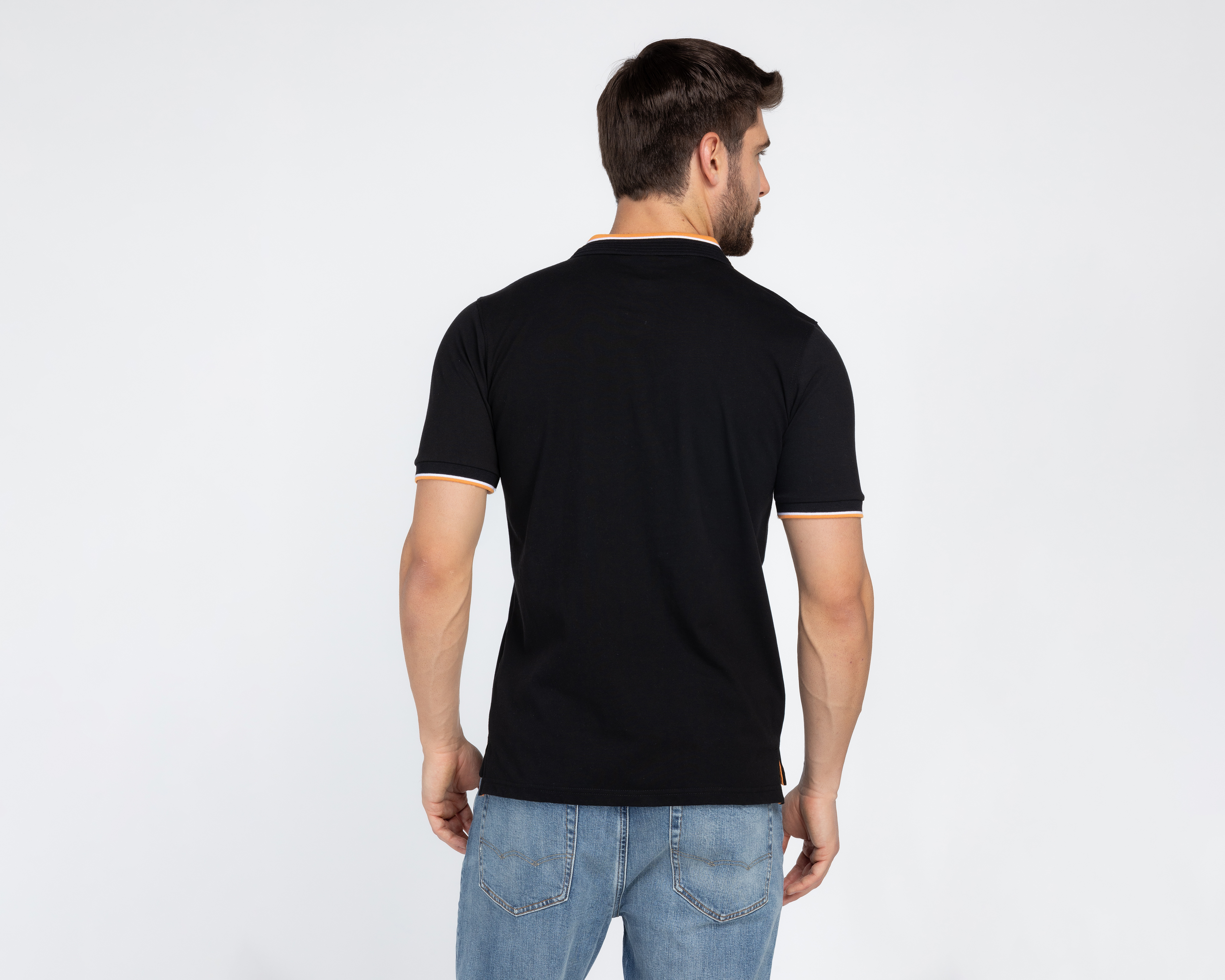 Foto 3 pulgar | Foto 2 | Playera Polo K-Swiss Negro para Hombre