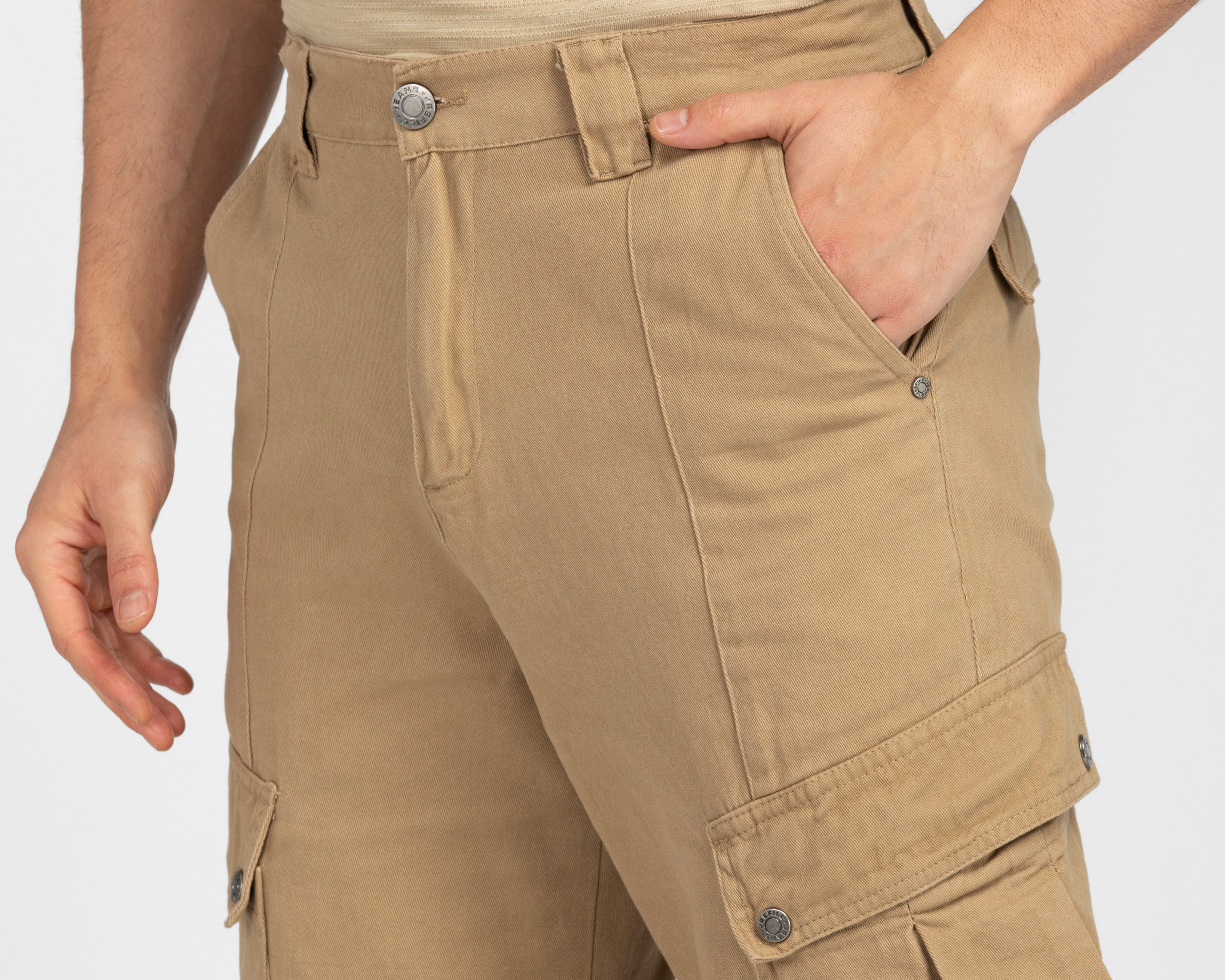 Foto 5 pulgar | Foto 4 | Pantalón Cargo Refill Caqui para Hombre
