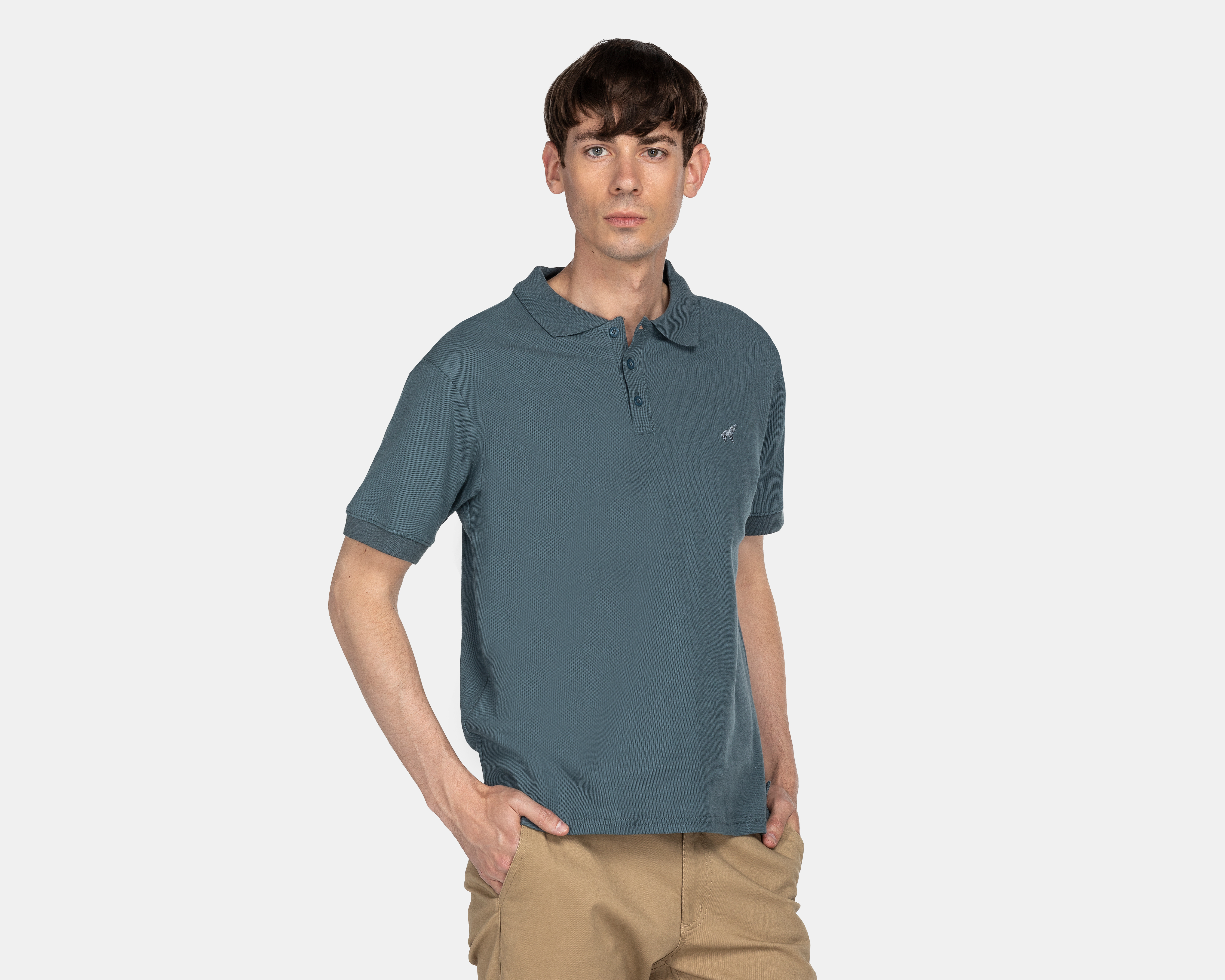 Playera Polo Refill Azul para Hombre