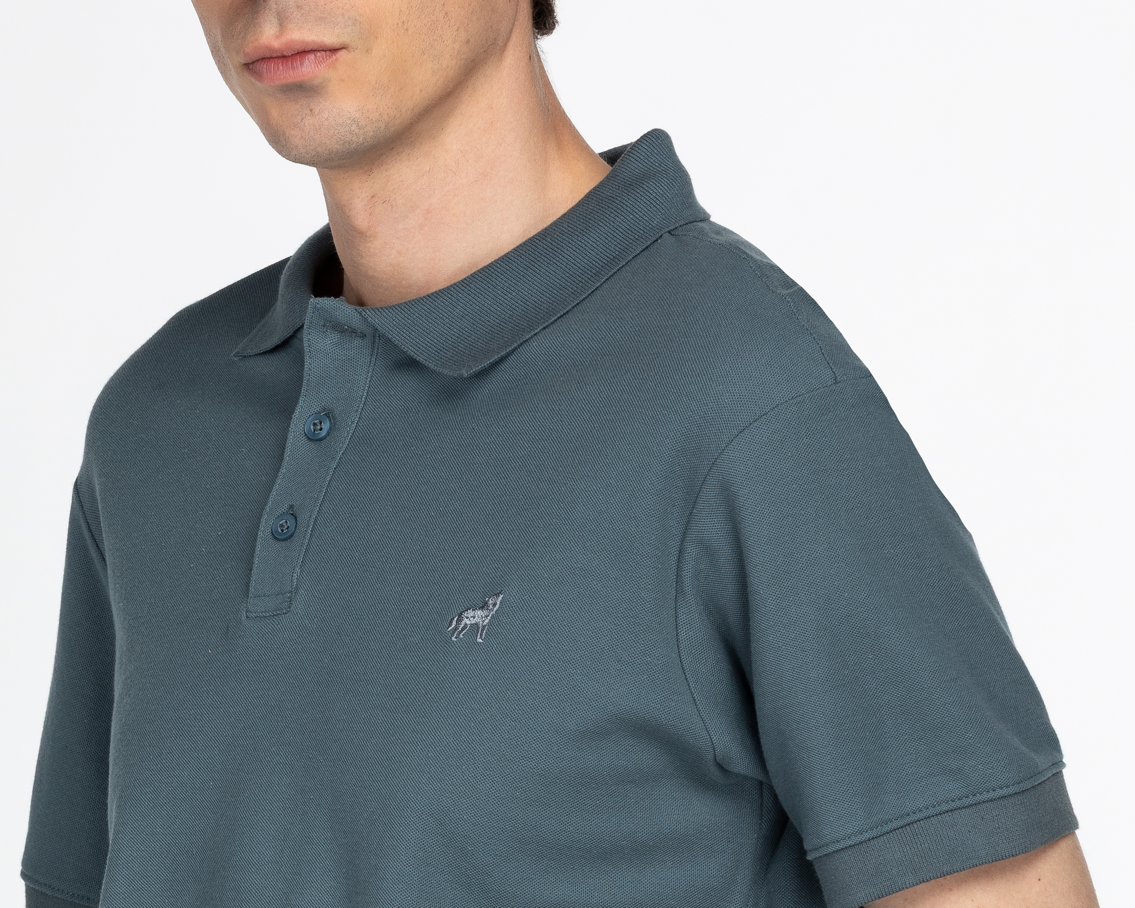 Foto 4 pulgar | Foto 3 | Playera Polo Refill Azul para Hombre