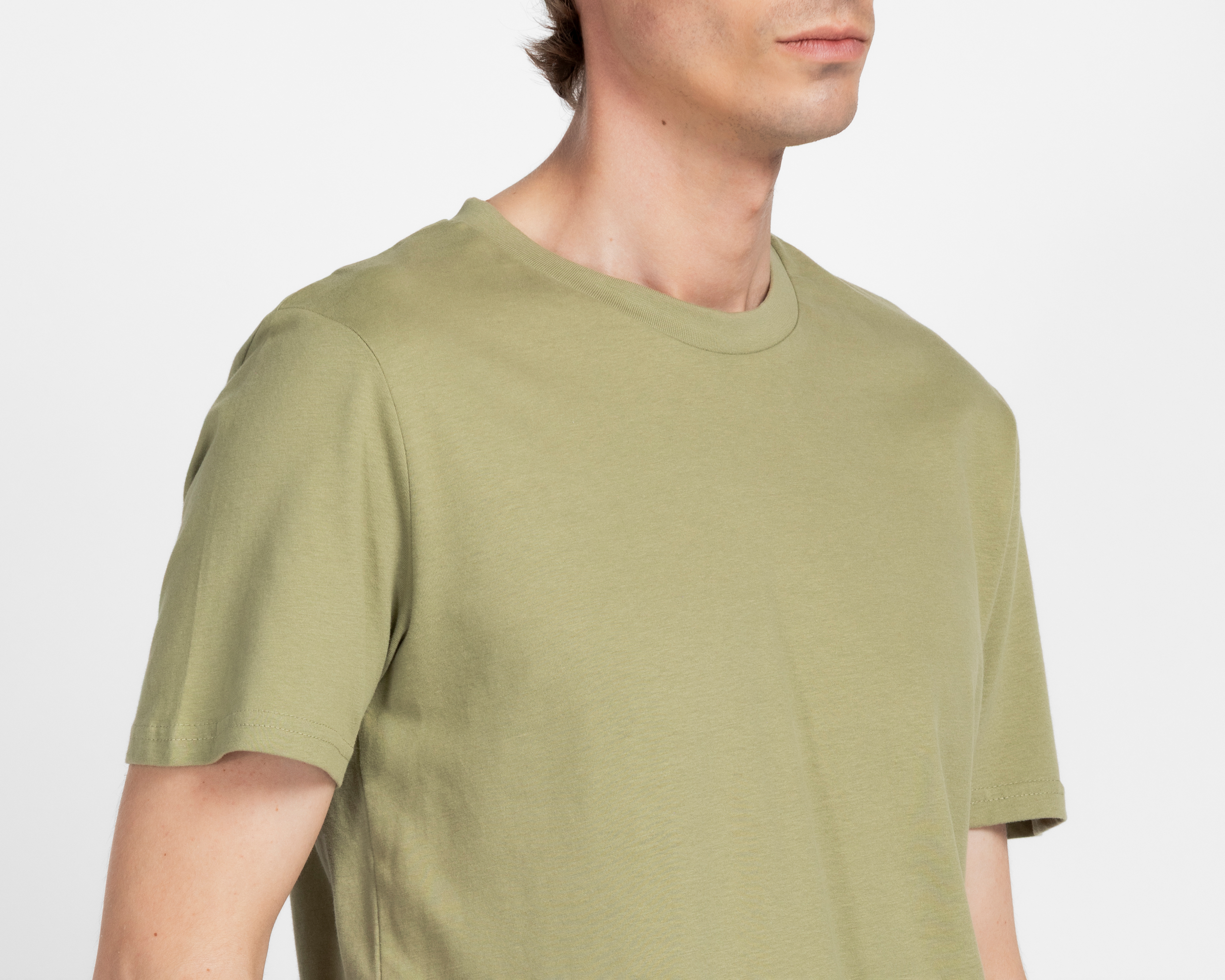 Foto 4 pulgar | Foto 3 | Playera Lucky Star Verde Cuello Redondo para Hombre