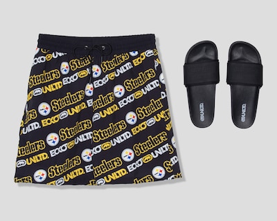 Foto 1 | Foto 1 | Traje de Baño Ecko Unltd. NFL Pittsburgh Steelers con Sandalias para Hombre