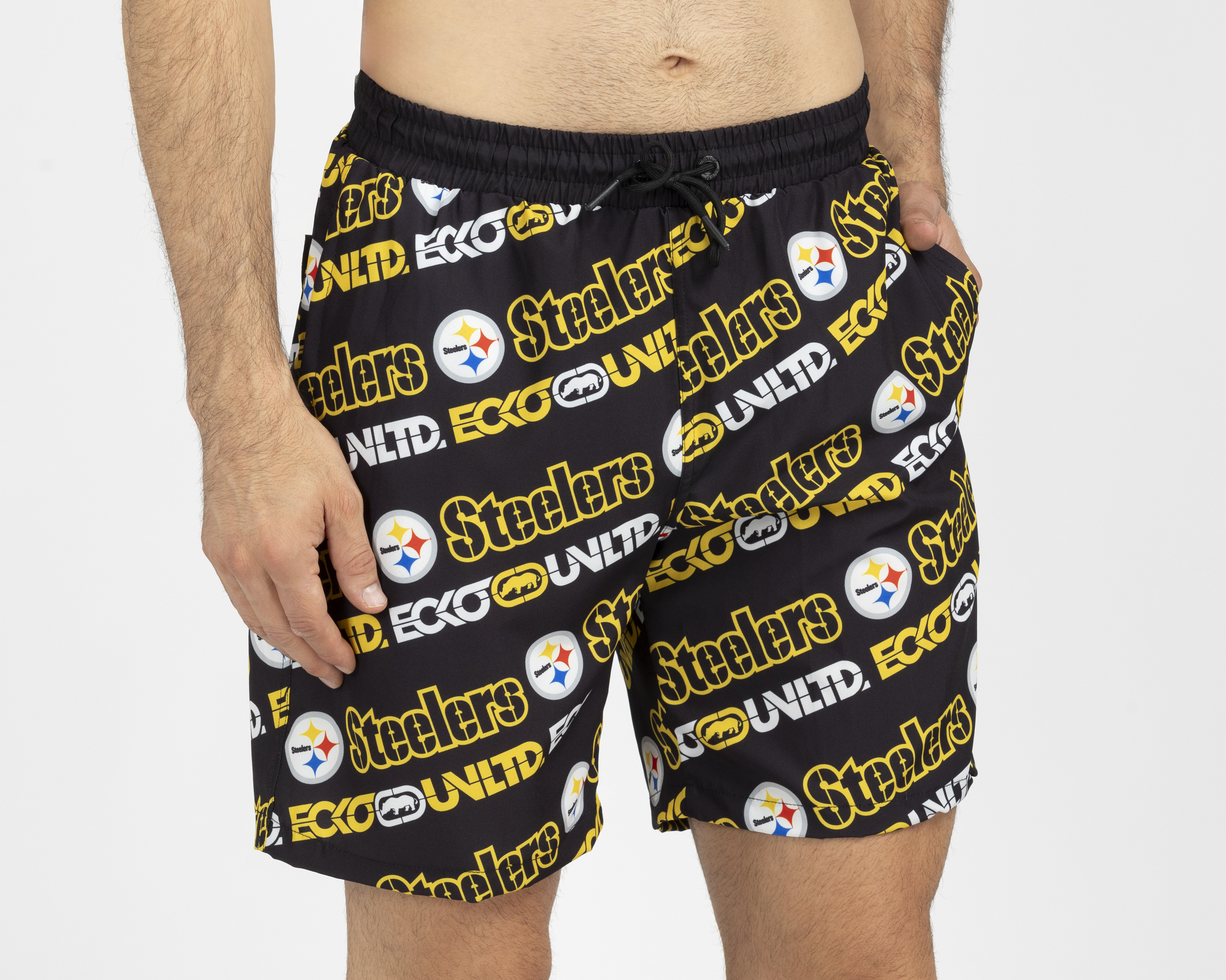 Foto 4 | Foto 4 | Traje de Baño Ecko Unltd. NFL Pittsburgh Steelers con Sandalias para Hombre