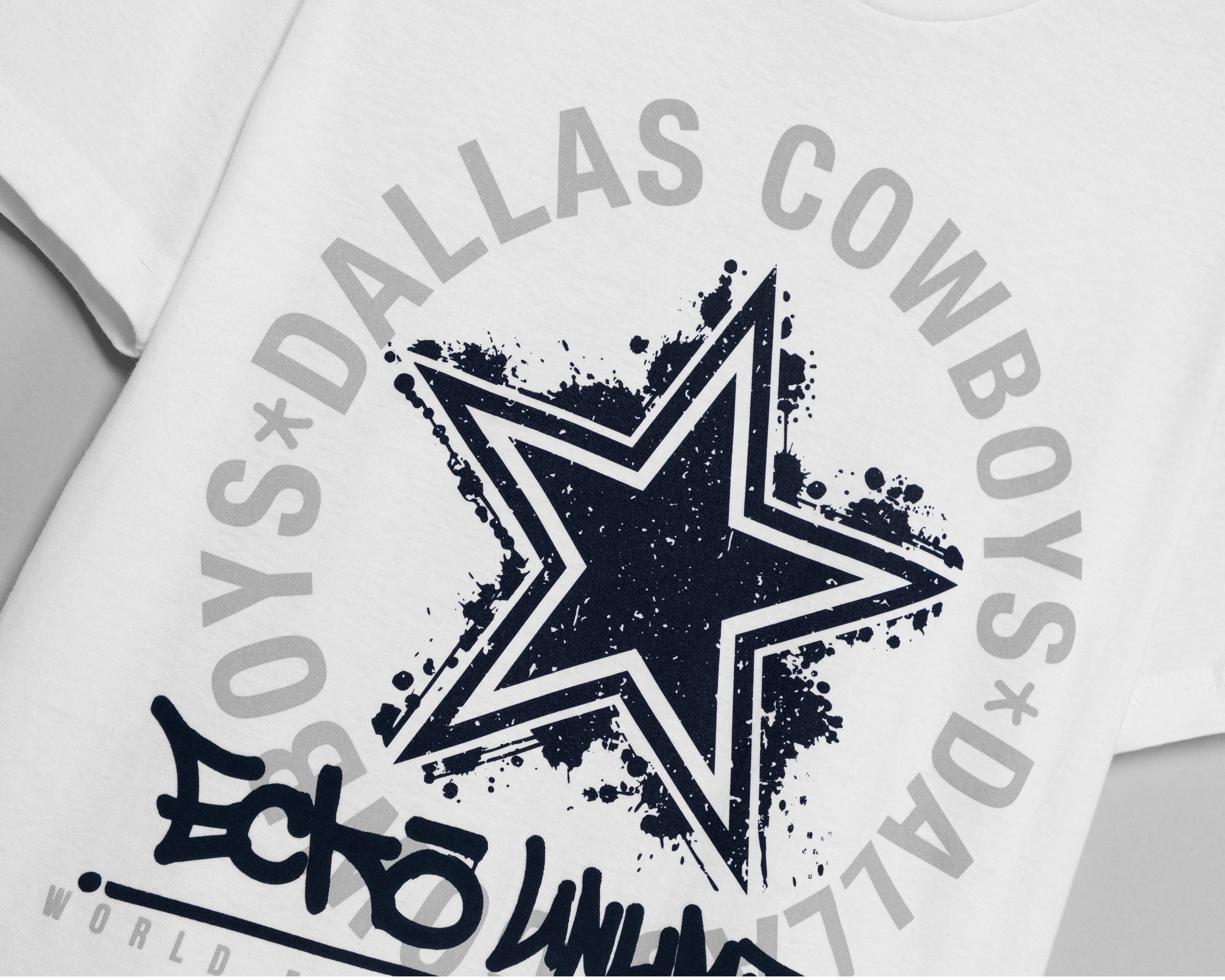 Foto 4 pulgar | Foto 3 | Playera Eckó Unldt. Dallas Cowboys Cuello Redondo