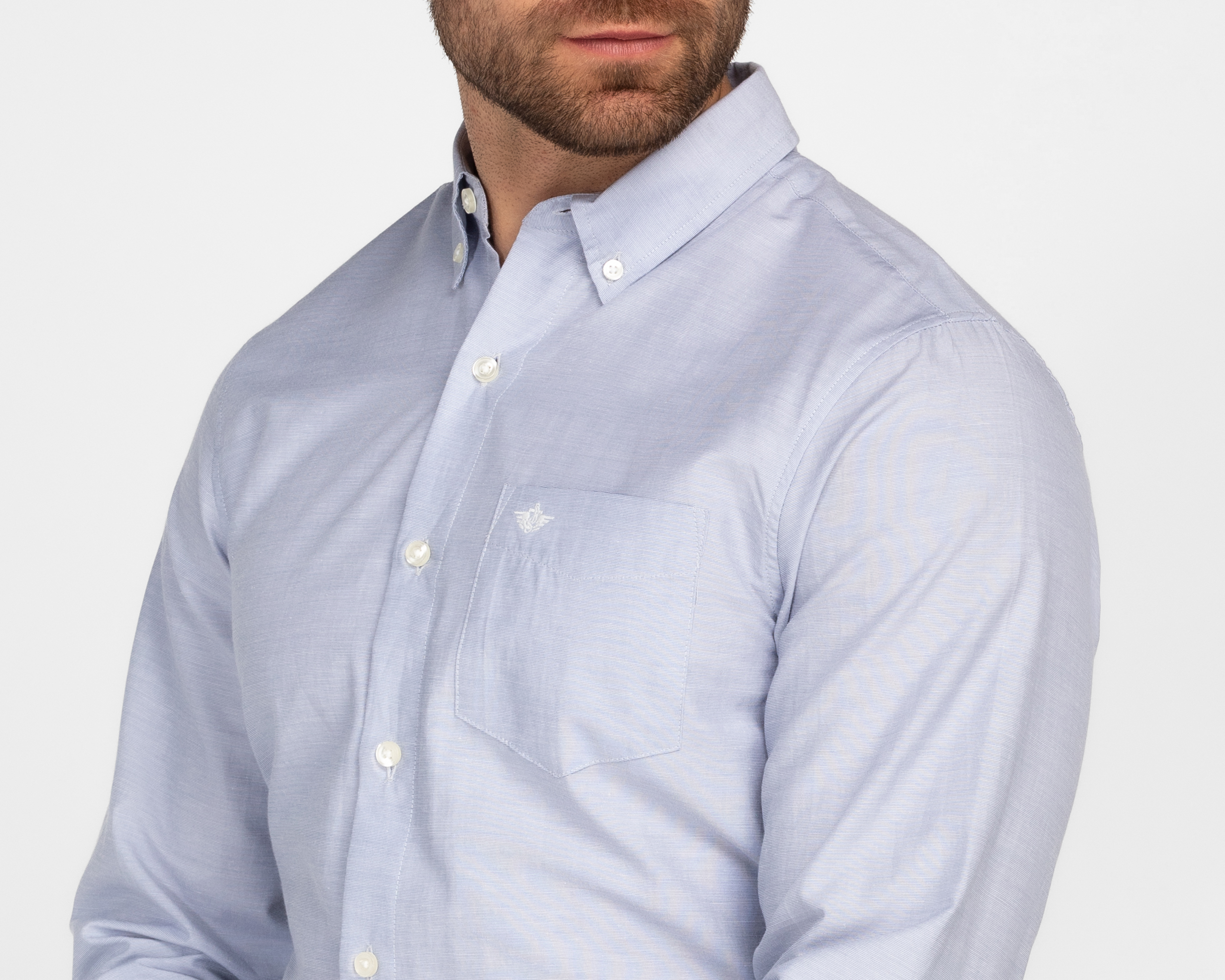 Foto 4 pulgar | Foto 3 | Camisa de Vestir Dockers Manga Larga Cuello Americano para Hombre