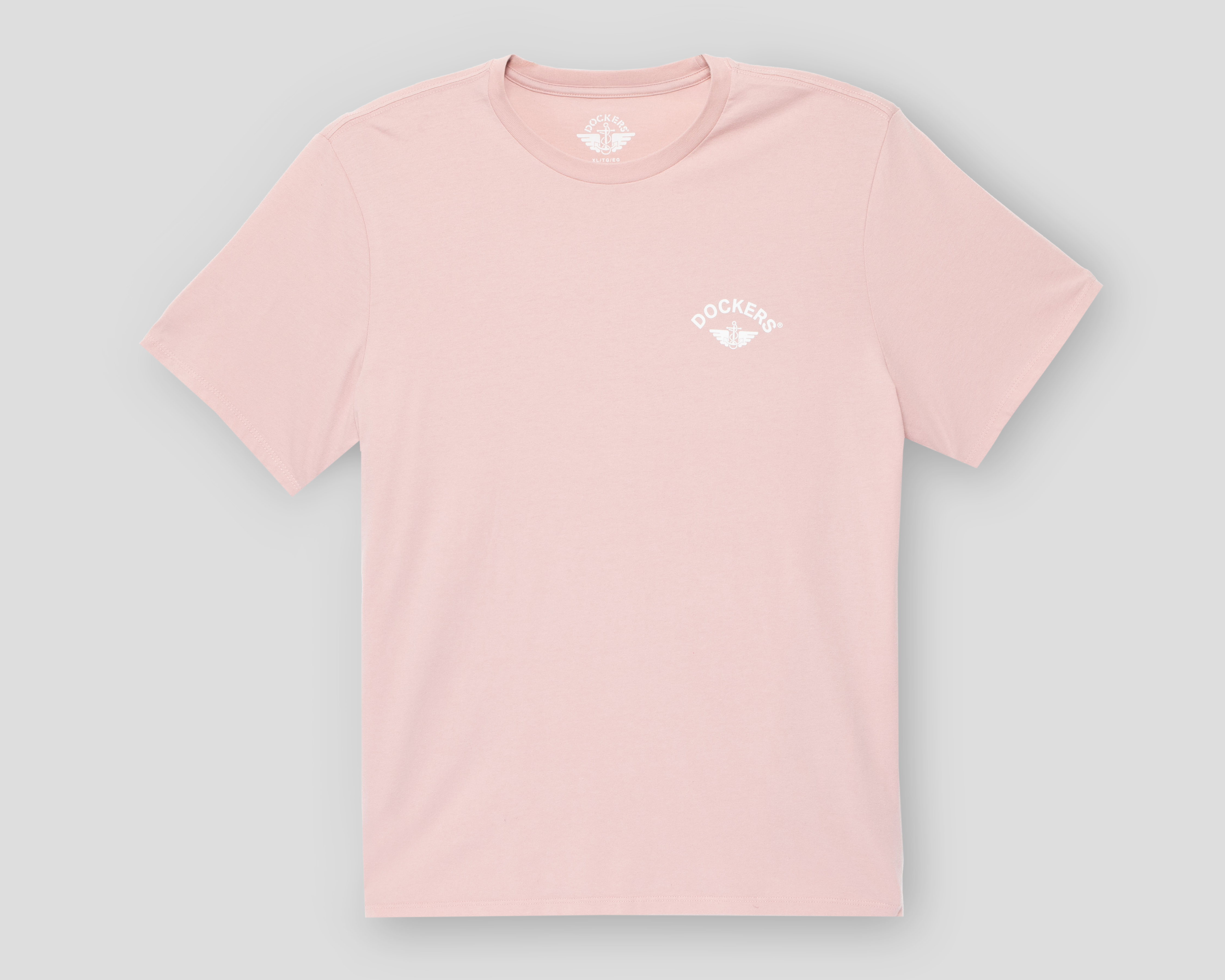 Playera de Cuello Redondo Rosa Dockers para Hombre