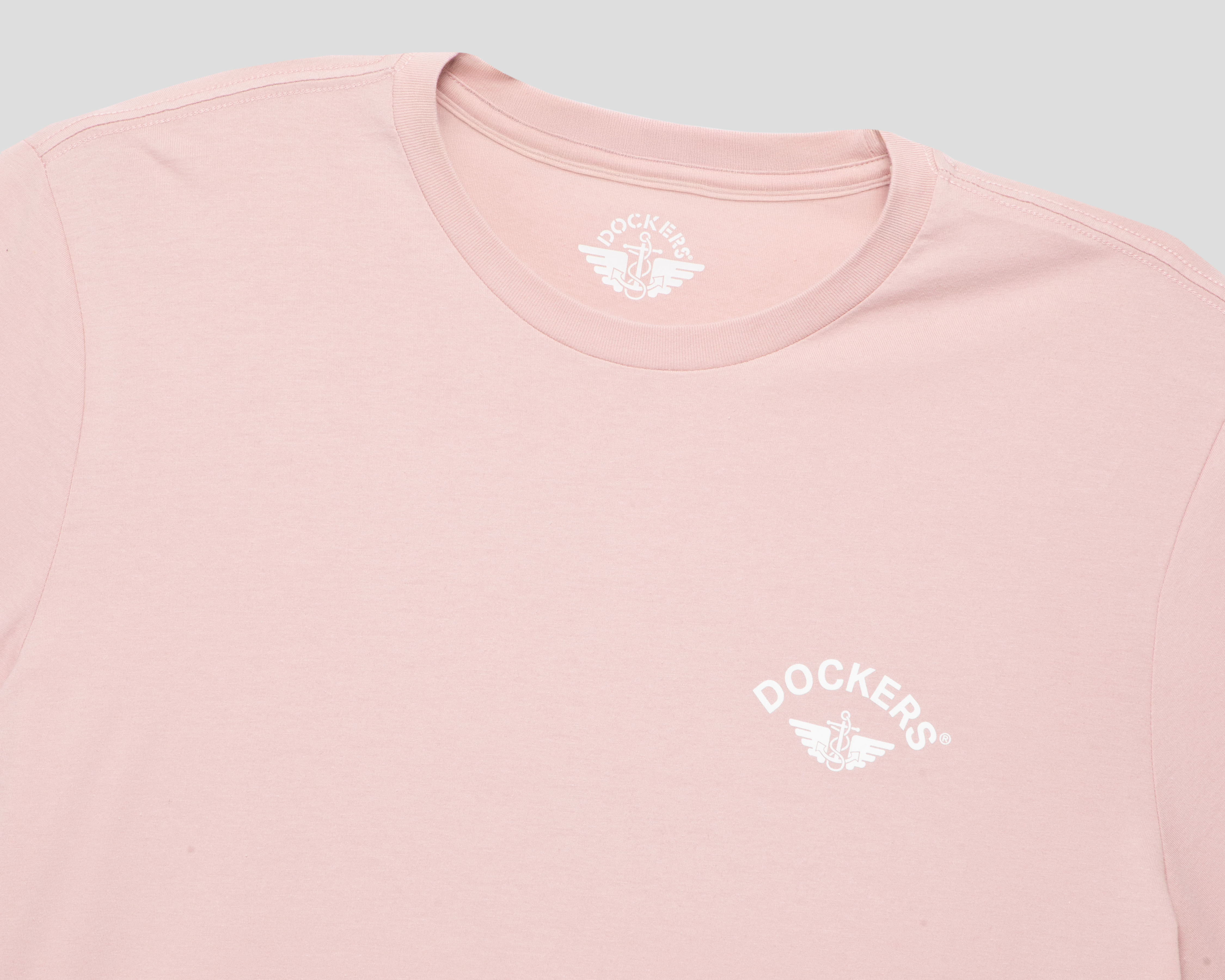 Foto 3 | Foto 3 | Playera de Cuello Redondo Rosa Dockers para Hombre