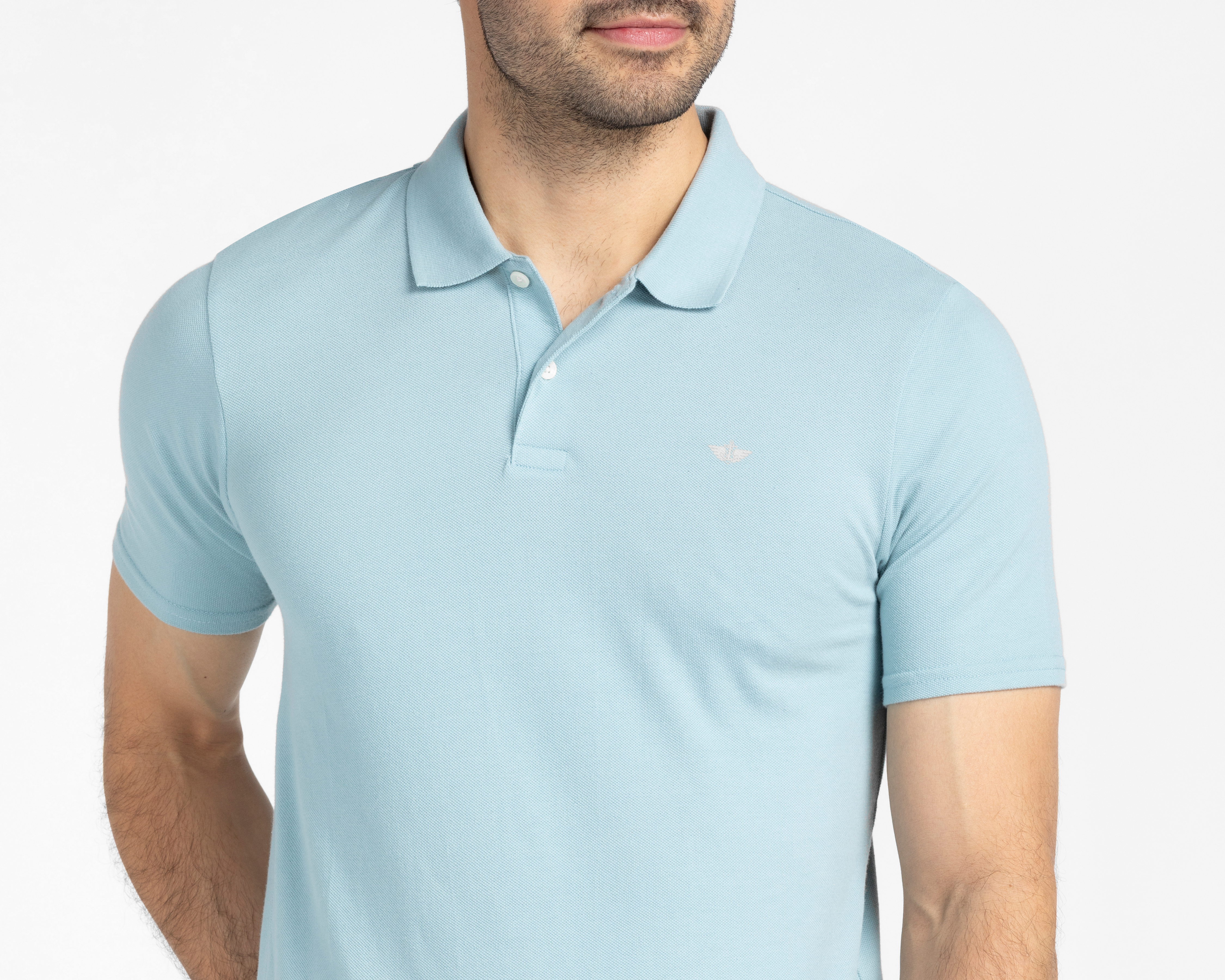 Foto 4 pulgar | Foto 3 | Playera Polo Dockers Azul para Hombre