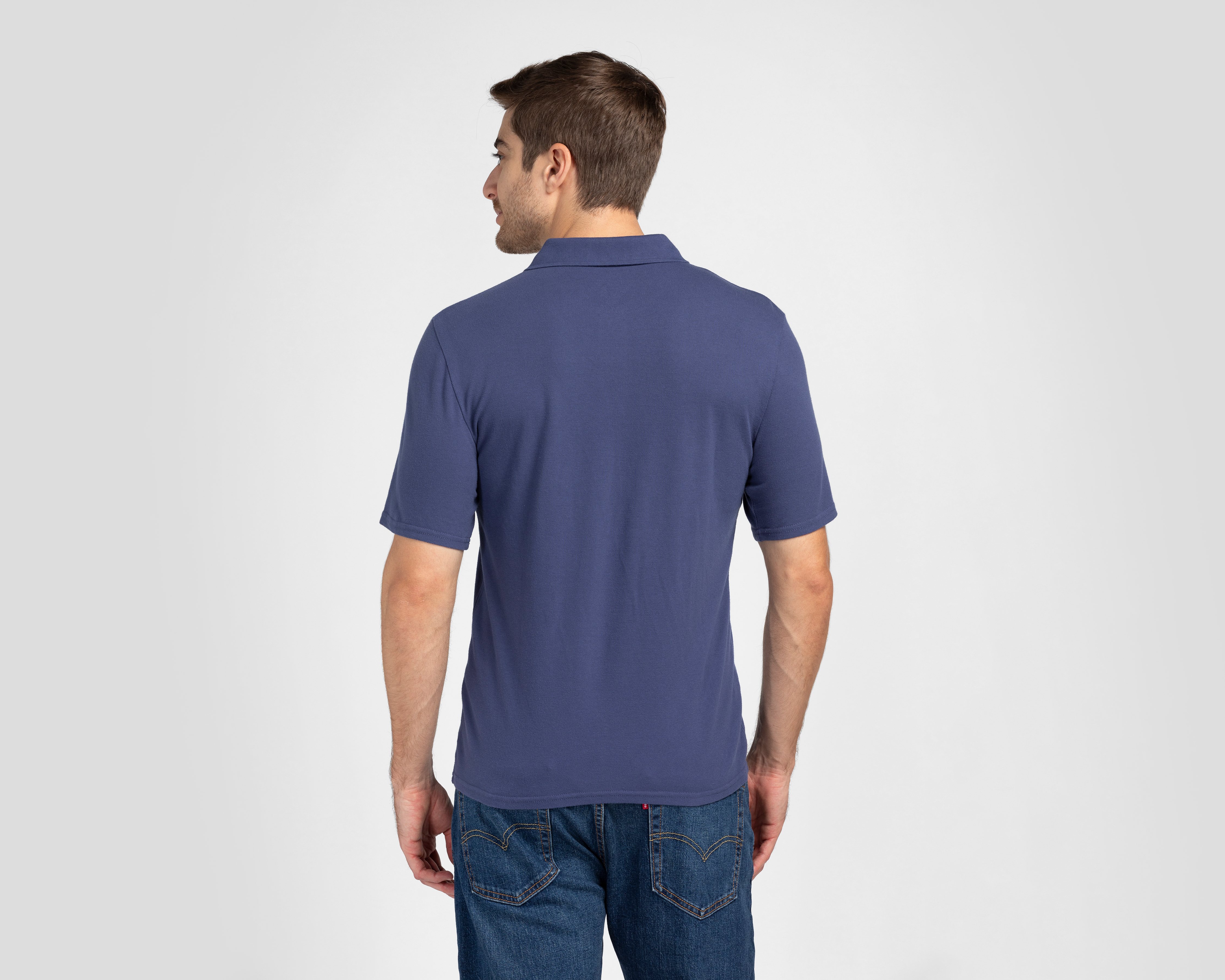 Foto 3 pulgar | Foto 2 | Playera Polo Dockers Azul para Hombre