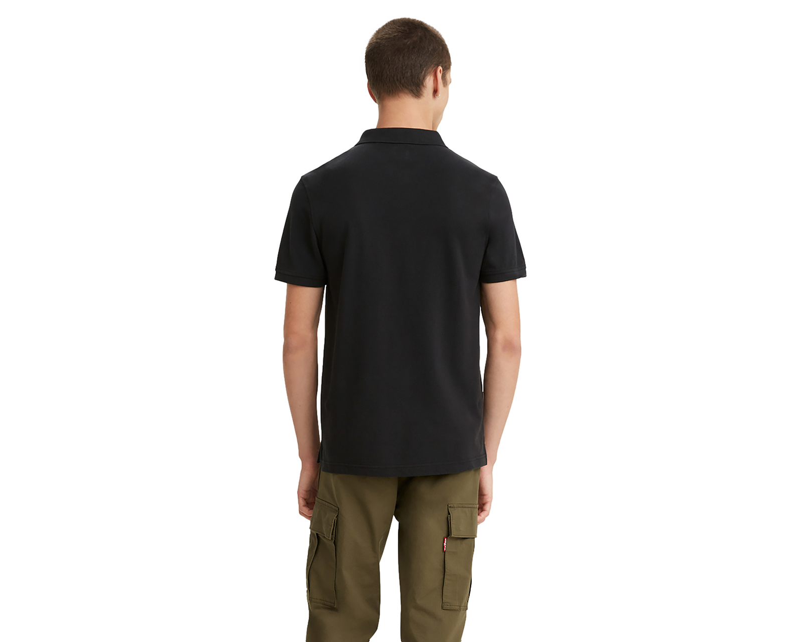 Foto 3 pulgar | Foto 2 | Playera Polo Levi's Negra para Hombre