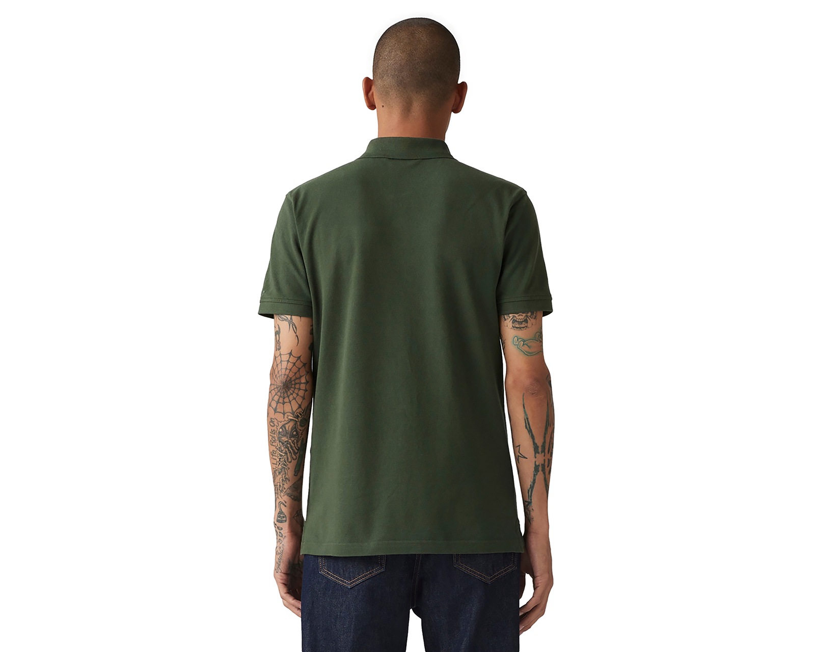 Foto 3 pulgar | Foto 2 | Playera Polo Levi's Verde para Hombre