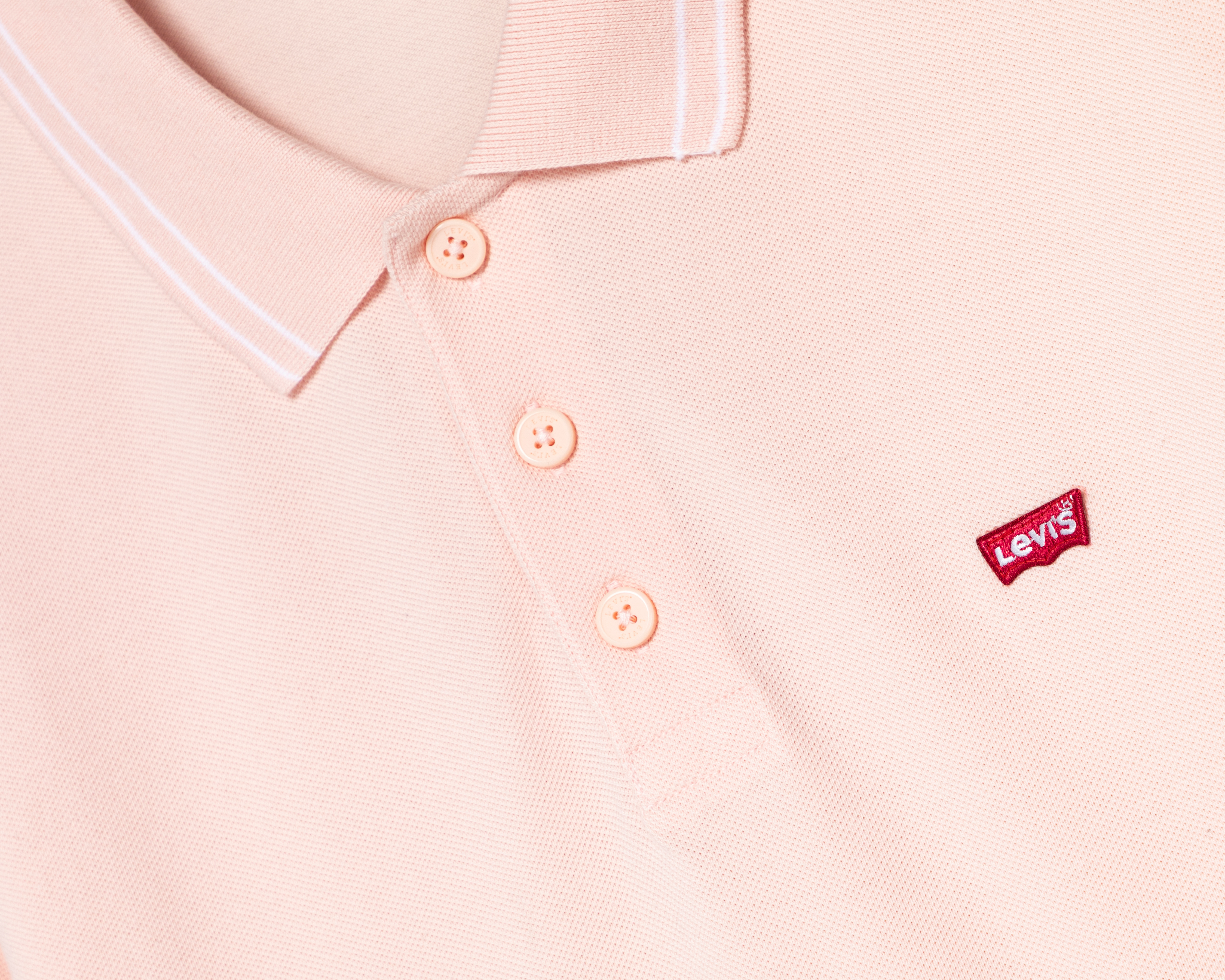 Foto 4 pulgar | Foto 3 | Playera Polo Levi's Durazno para Hombre