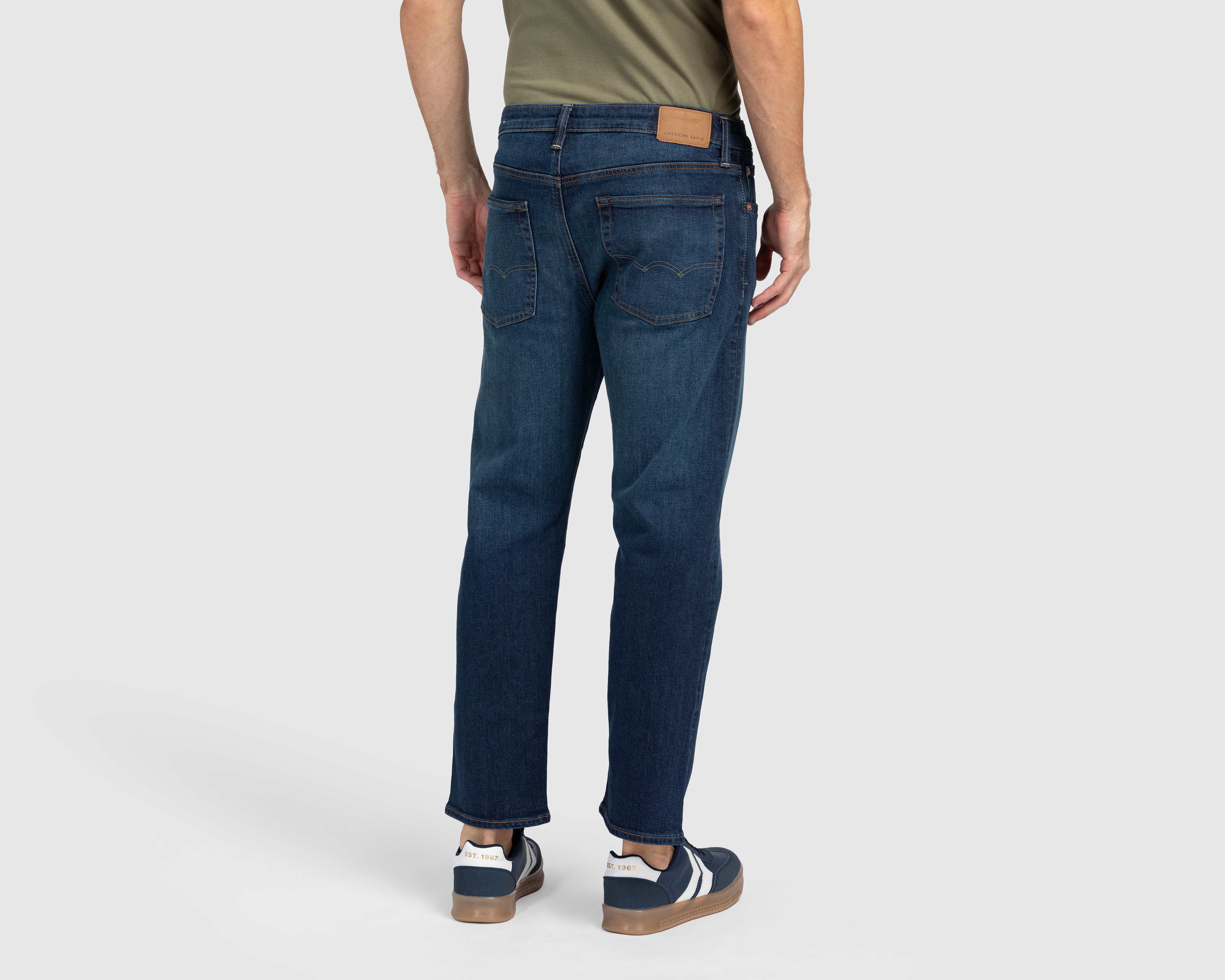 Foto 2 | Foto 2 | Jeans Straight American Eagle Dark Clean Original para Hombre