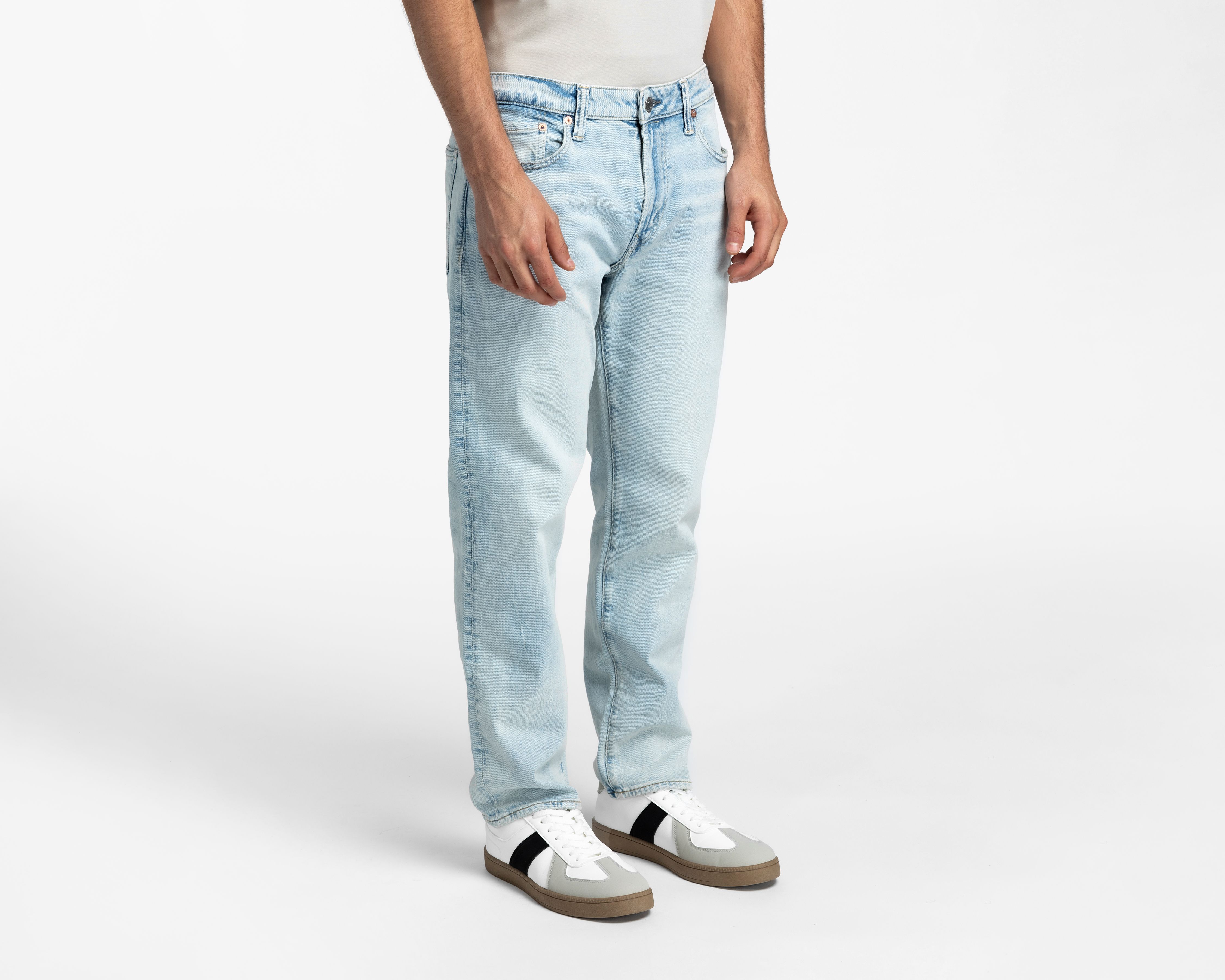 Jeans Slim Straight American Eagle Light Clean para Hombre