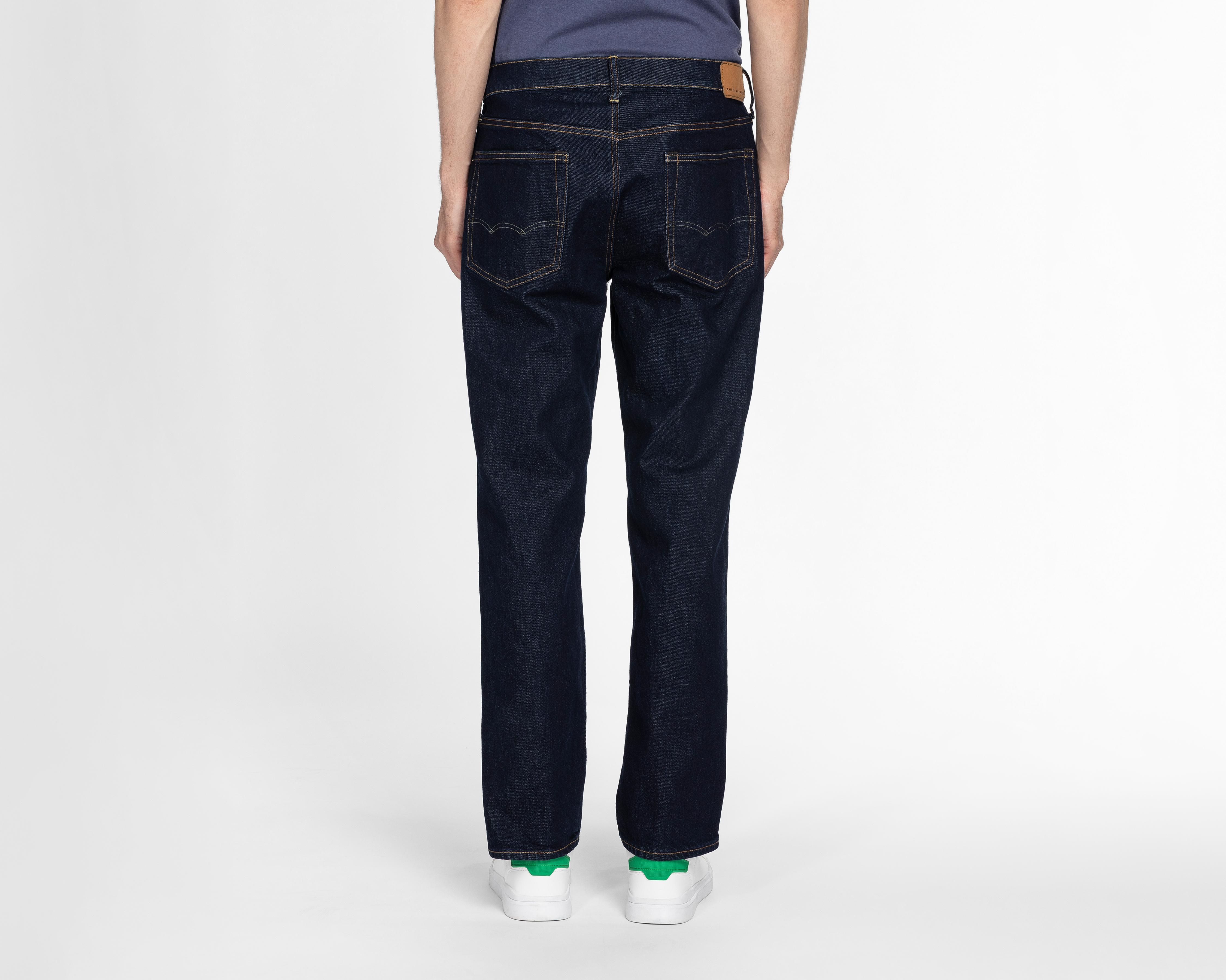 Foto 3 pulgar | Foto 2 | Jeans Slim Straight American Eagle Dark Rinse para Hombre