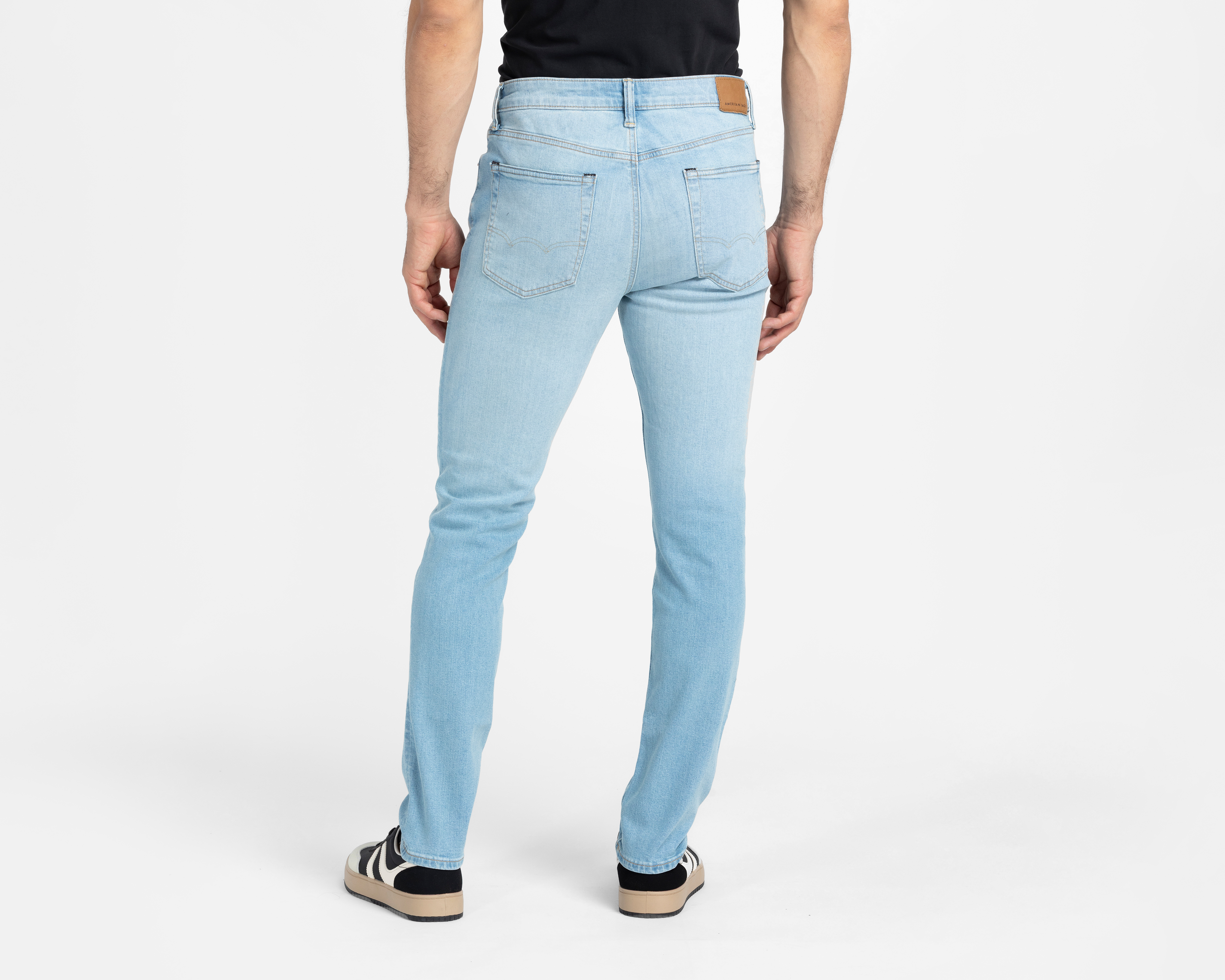 Foto 3 pulgar | Foto 2 | Jeans Slim Straight American Eagle Light Clean para Hombre