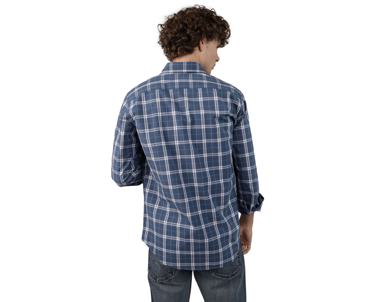 Foto 3 pulgar | Foto 2 | Camisa Casual de Algodón American Eagle Regular a Cuadros para Hombre