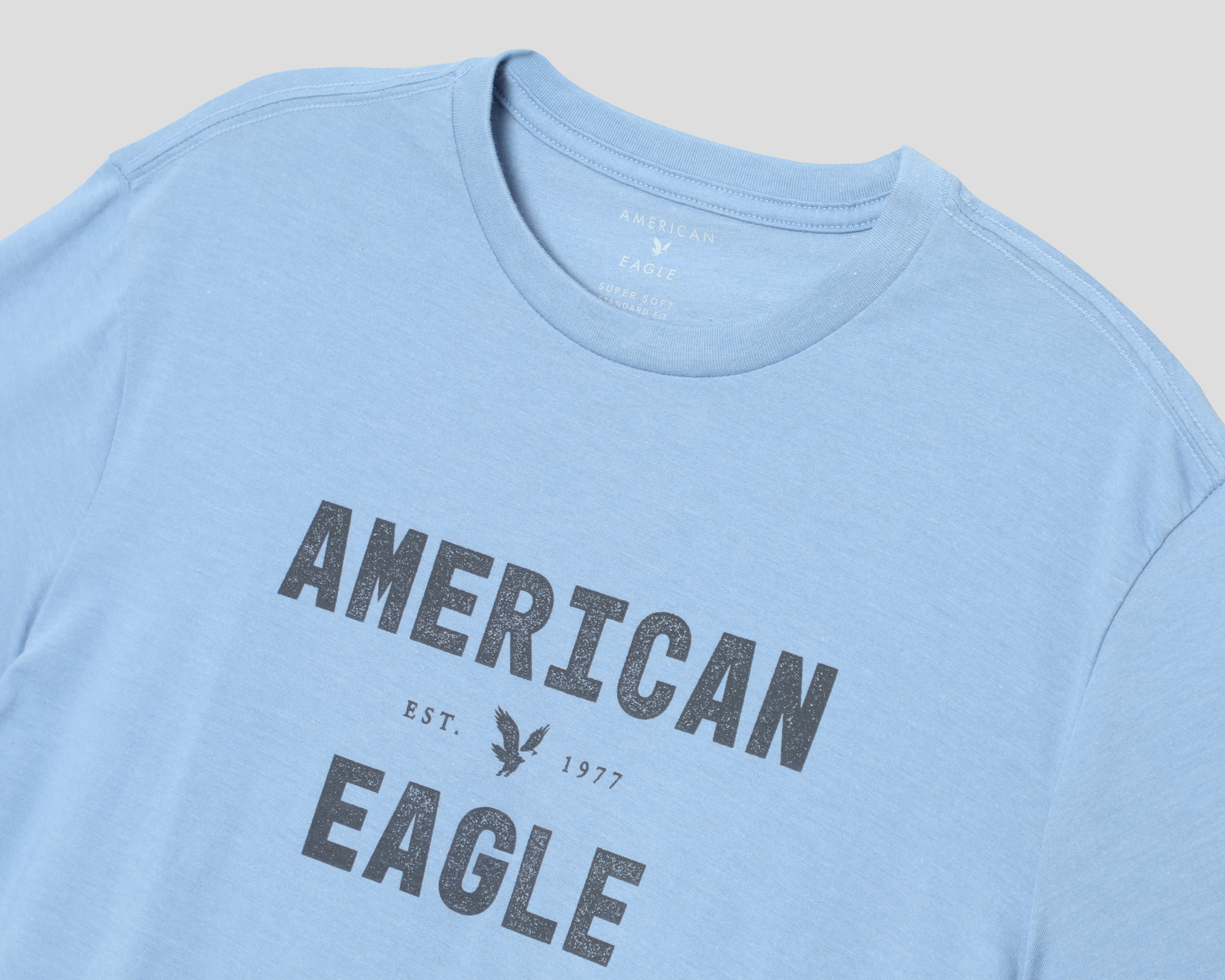 Foto 3 | Foto 3 | Playera Cuello Redondo American Eagle Azul para Hombre