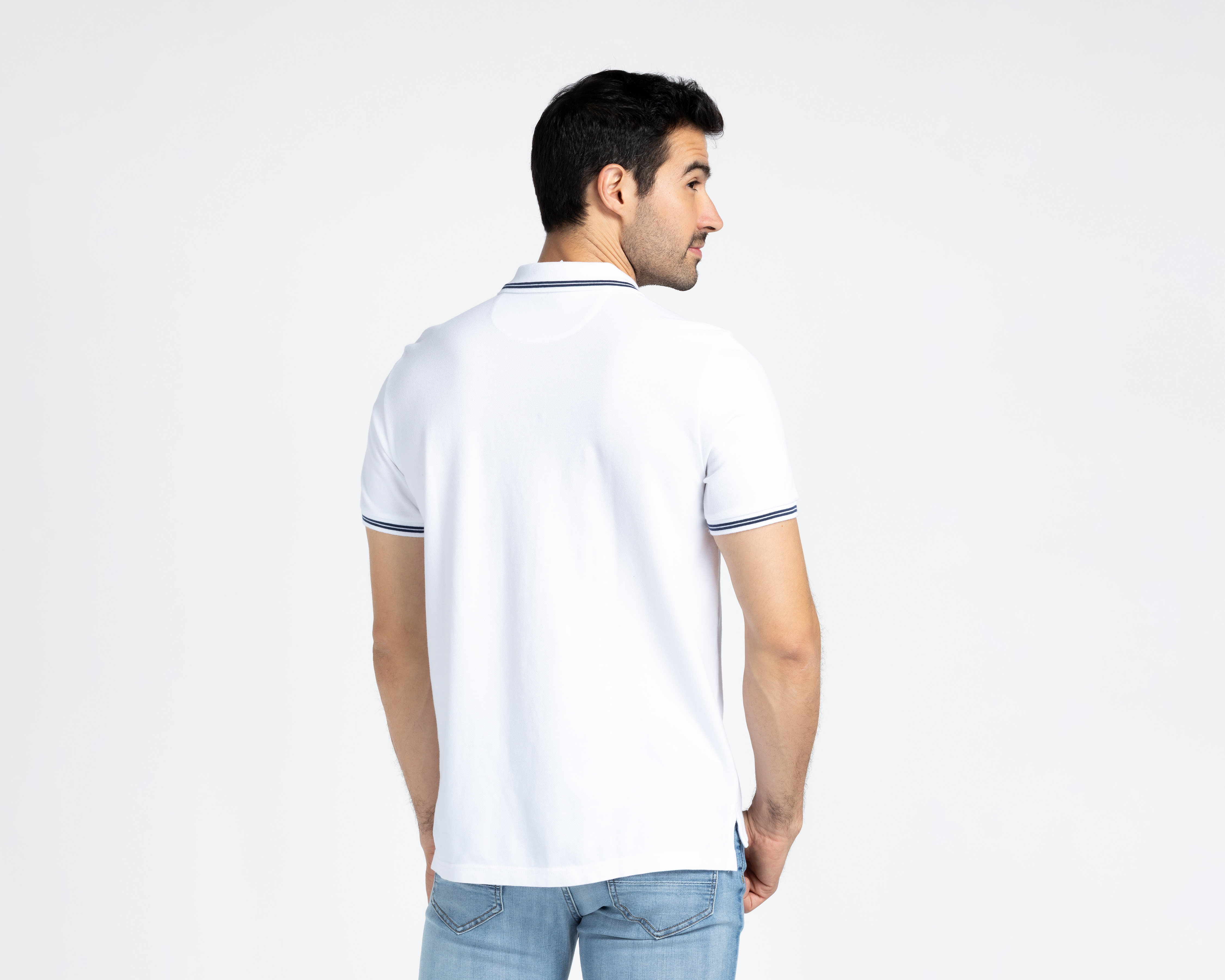 Foto 2 | Foto 2 | Playera Polo American Eagle Blanca para Hombre