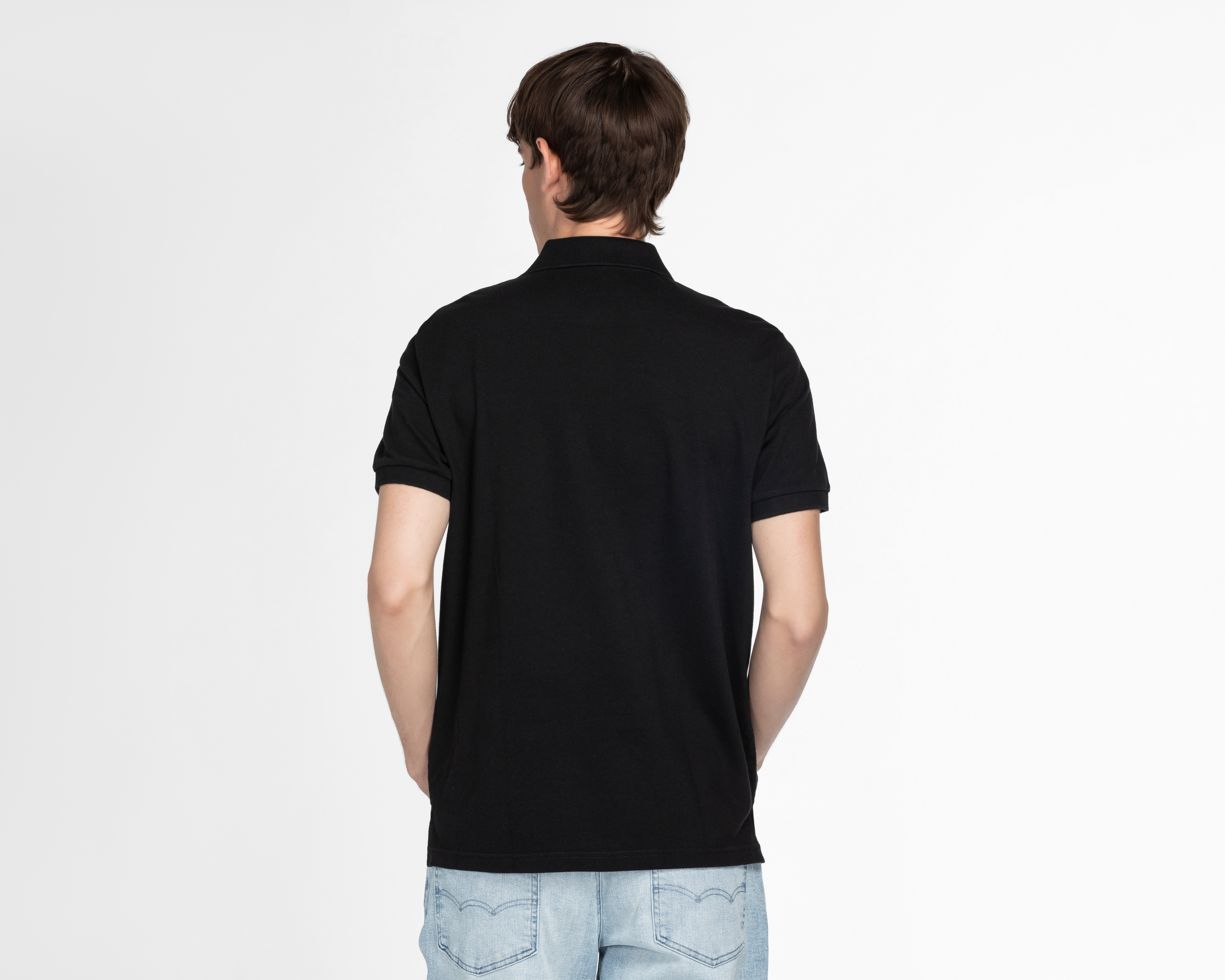 Foto 3 pulgar | Foto 2 | Playera Polo American Eagle Negra para Hombre