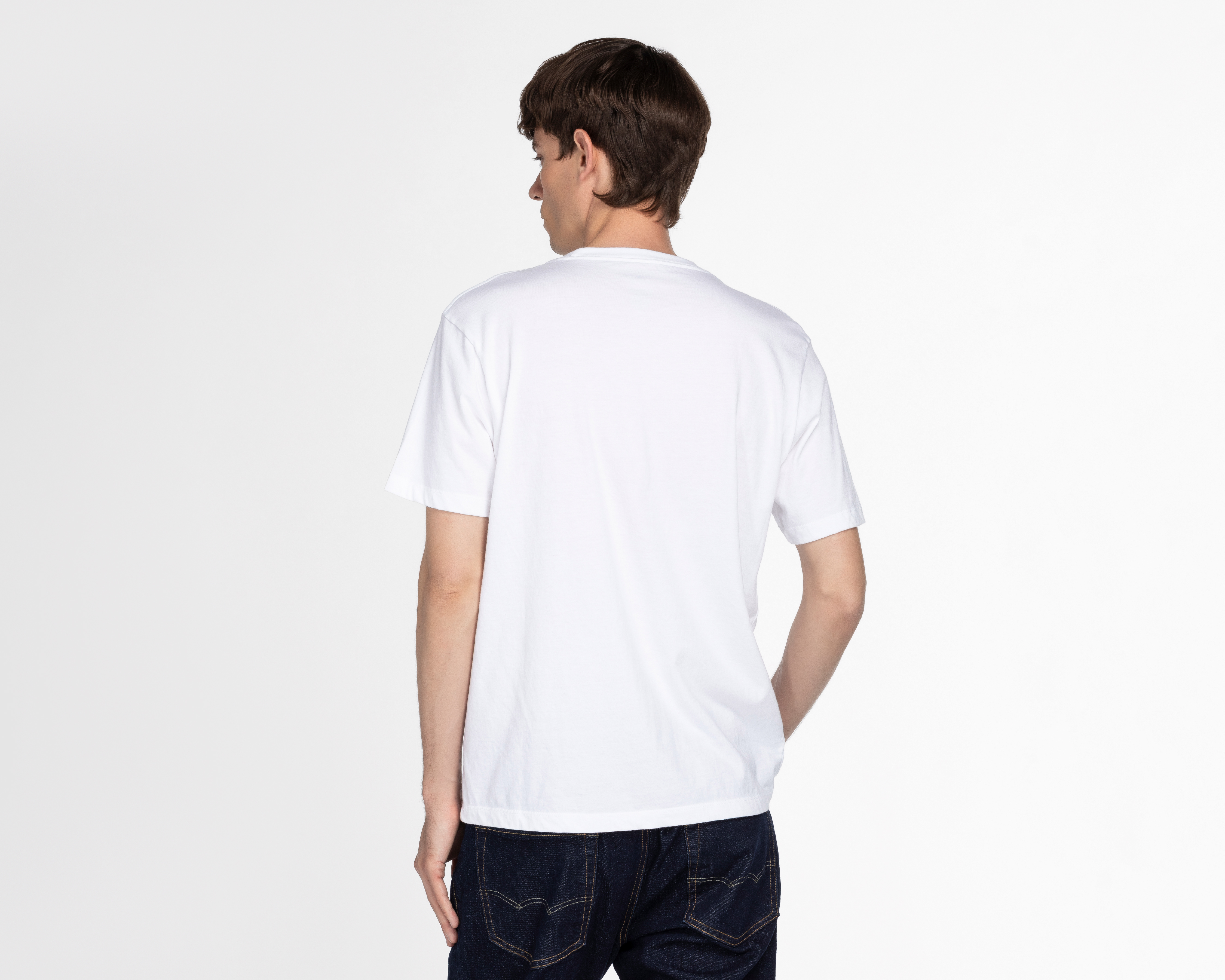 Foto 3 pulgar | Foto 2 | Playera de Cuello Redondo Blanca American Eagle para Hombre